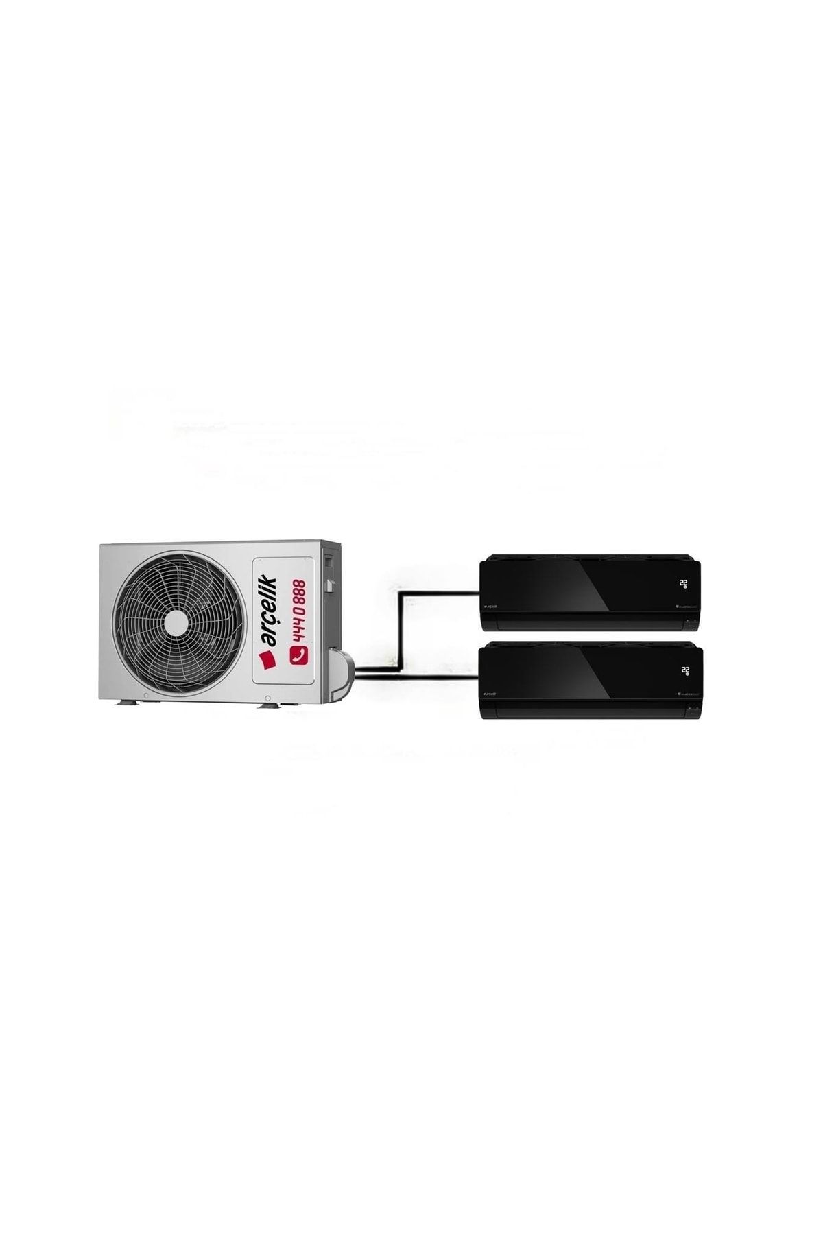 Arçelik Mirror Multi Duvar Tipi 2+1 Inverter 12+18 18000btu Klima