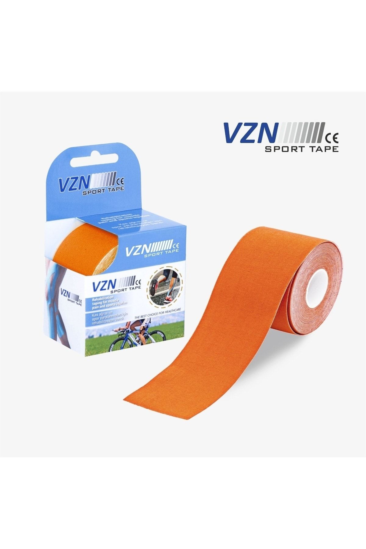 VZN Ağrı Bandı Original Sport Tape Tape 5cm X 5m Turuncu