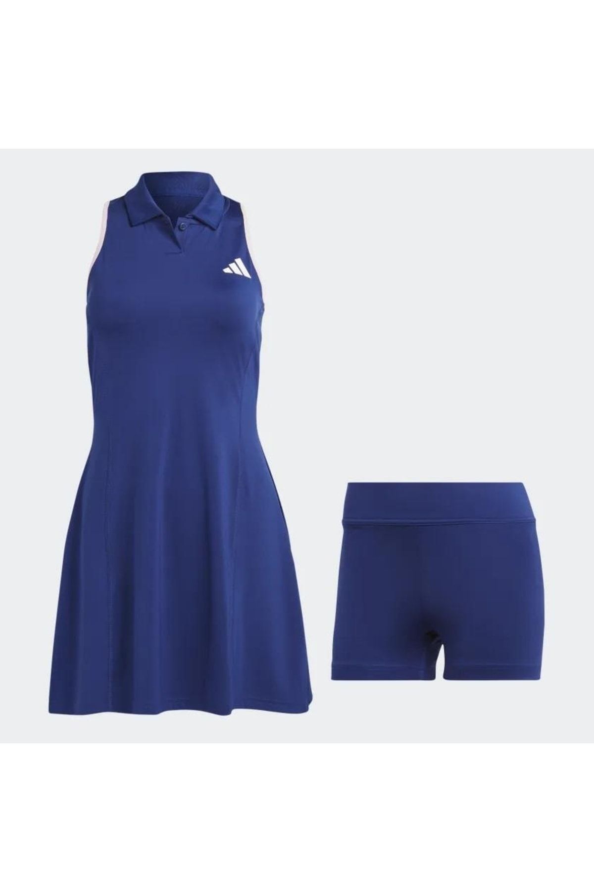 adidas Ic2186 Clubhouse Premium Klasik Kadın Mavi Spor Tenis Elbise