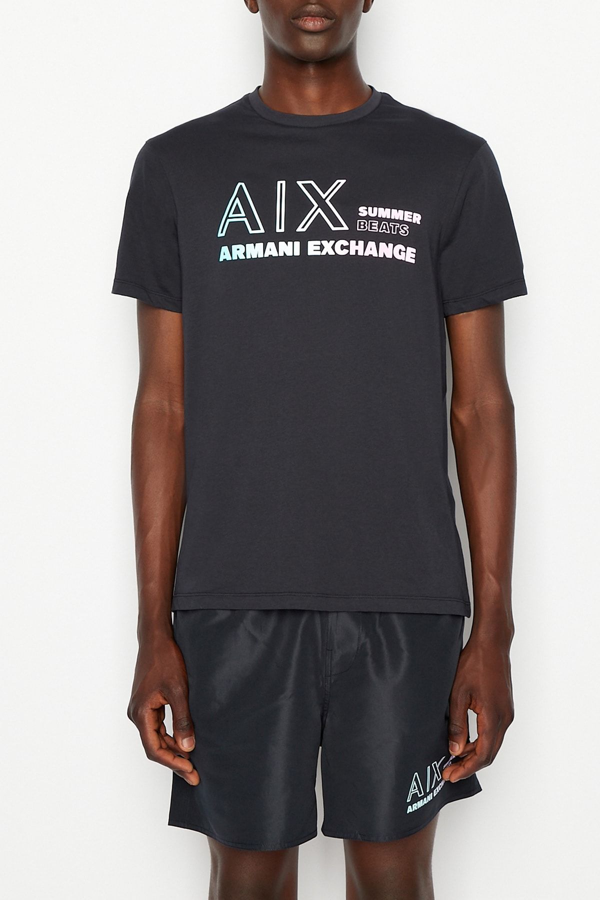 Armani Exchange Erkek Bisiklet Yaka T-shirt3rztjazj8ez