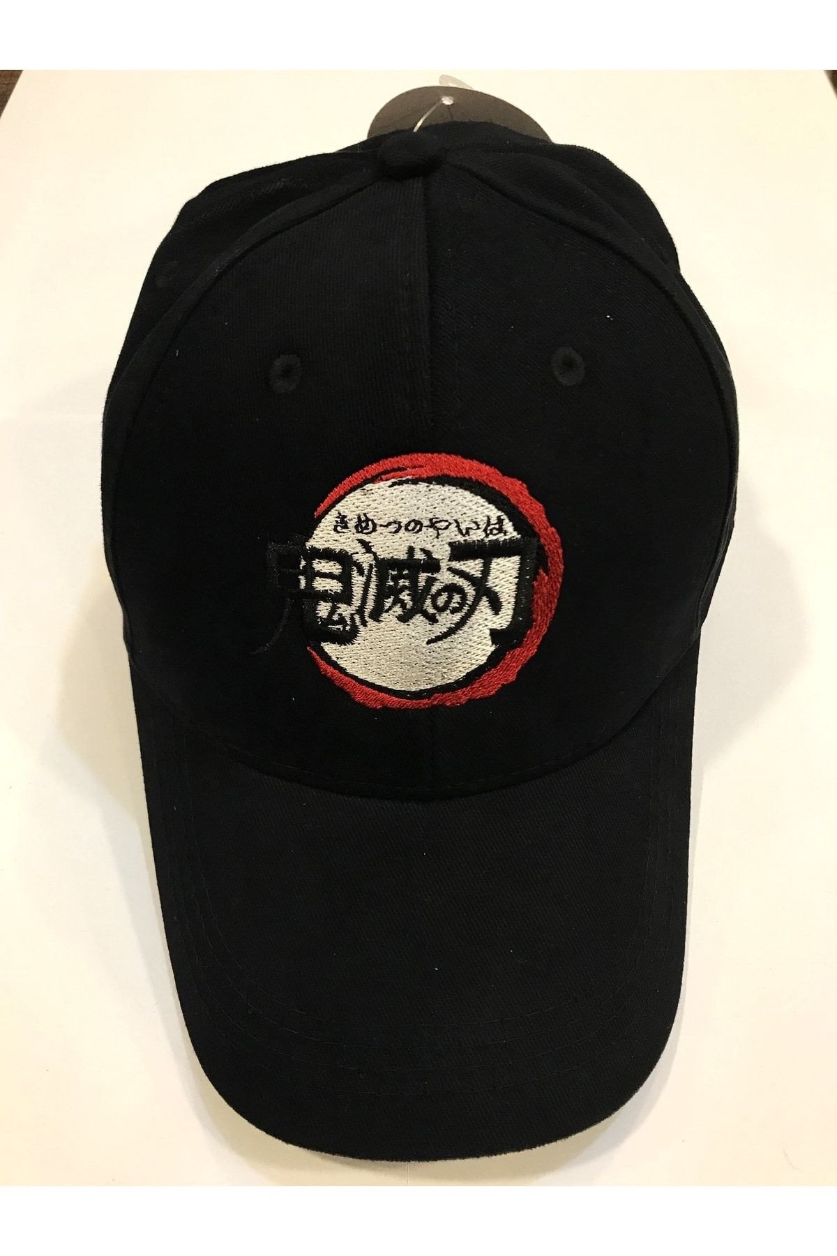 Orijin Tekstil Demon Slayer Logo Nakışlı Unisex Siyah Şapka