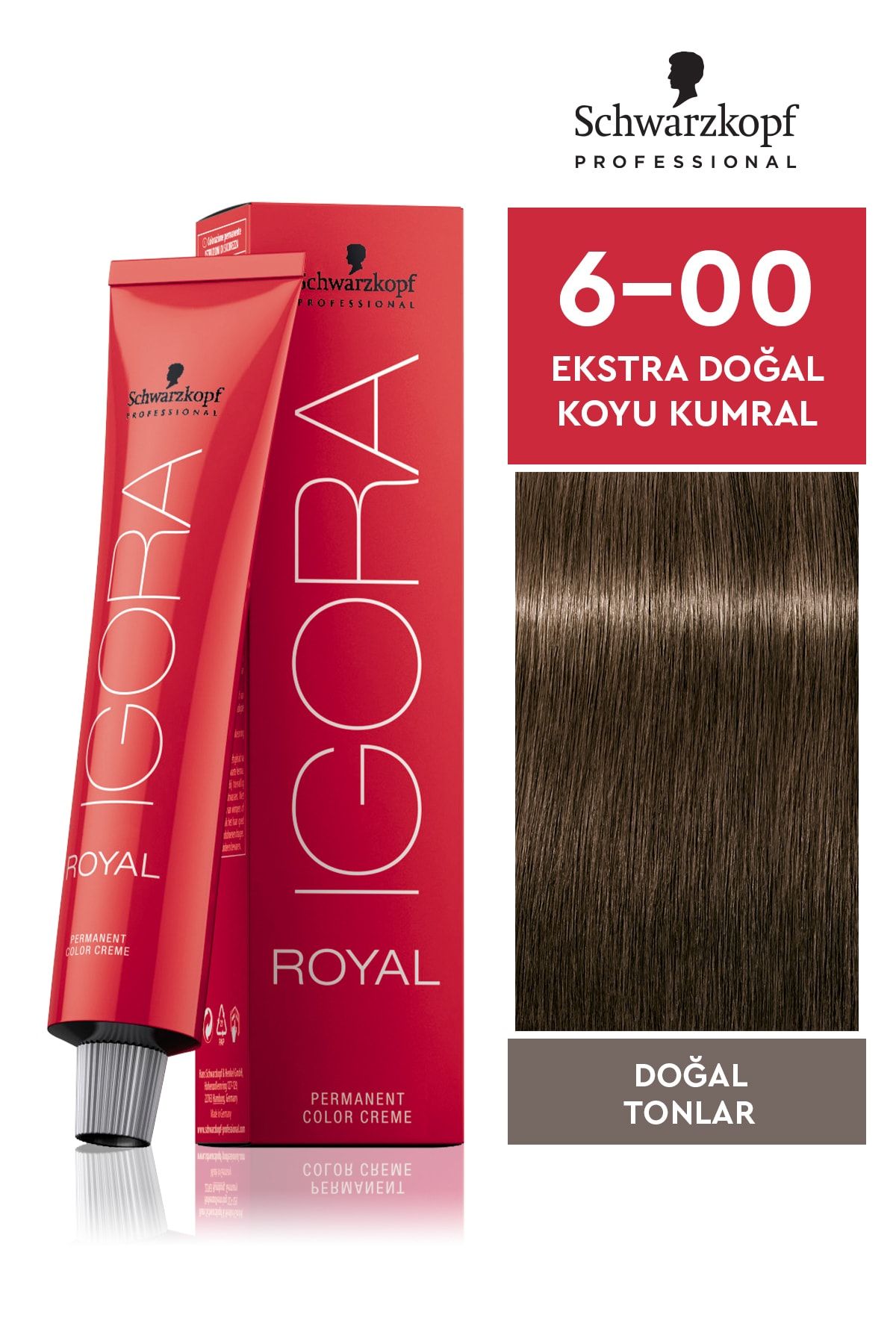 Igora Royal Doğal Tonlar 6-00 Ekstra Doğal Koyu Kumral Saç Boyası 60ml