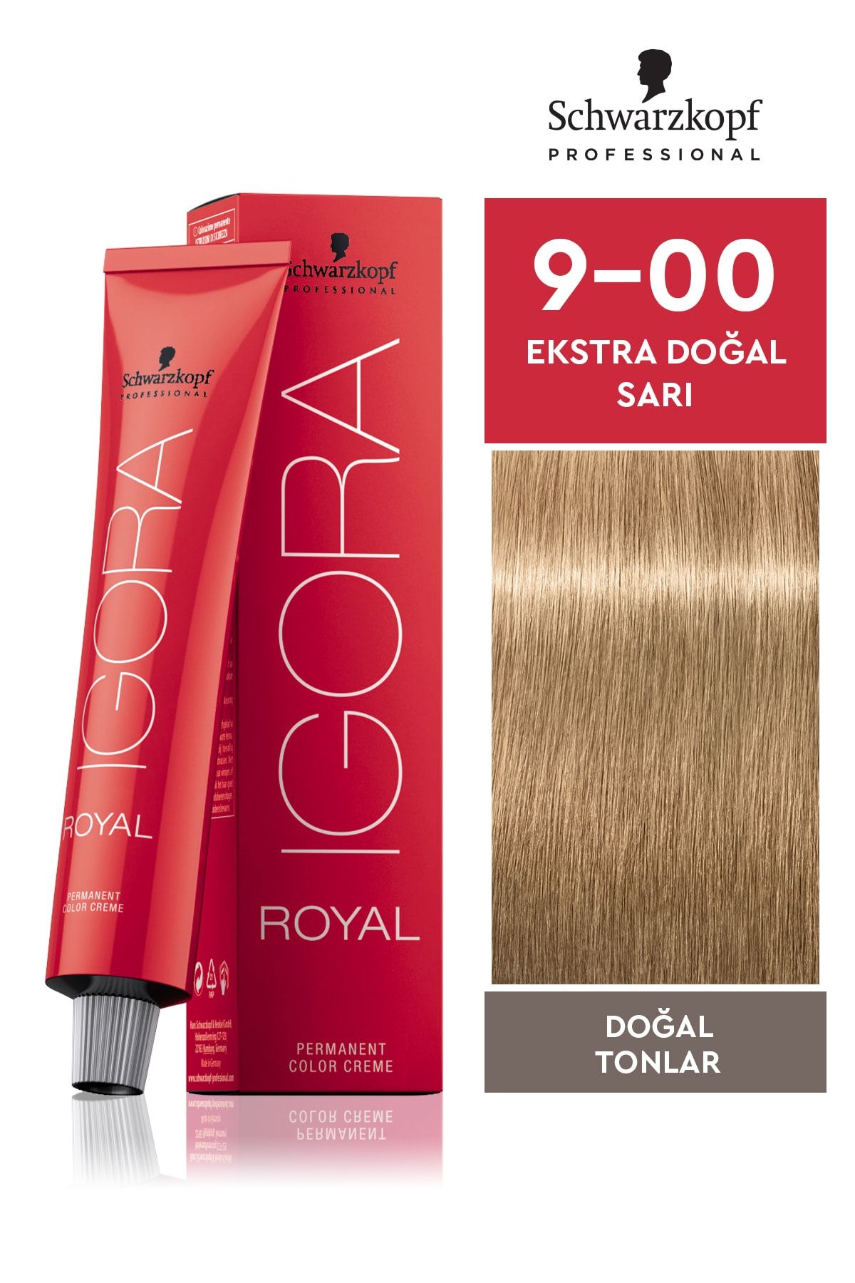 Igora Royal Doğal Tonlar 9-00 Ekstra Doğal Sarı Saç Boyası 60ml