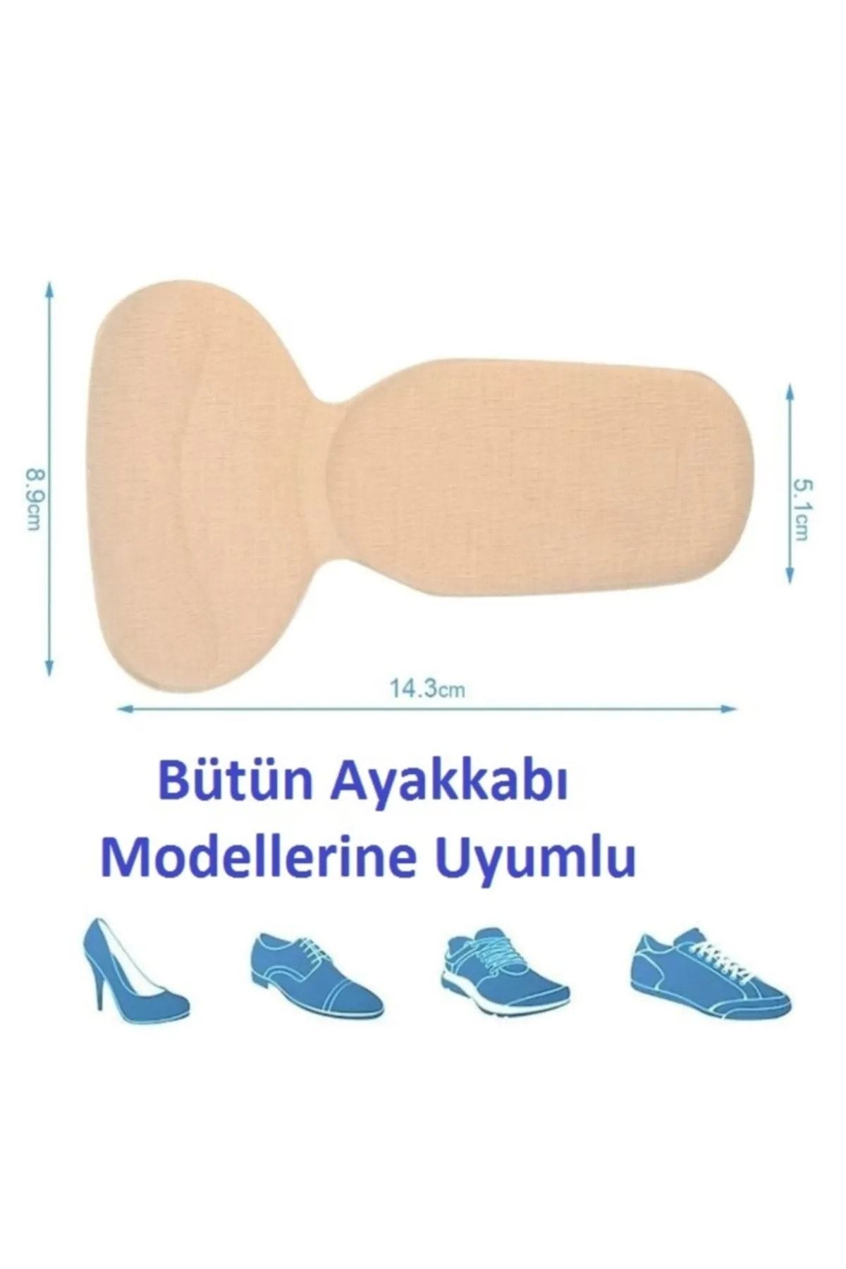 Seram Collection 1 Çift Ten Ortopedik Tabanlık Yüksek Topuklu Ayakkabı Topuk Vurma Önleyici Koruyucu Yastığı Ped