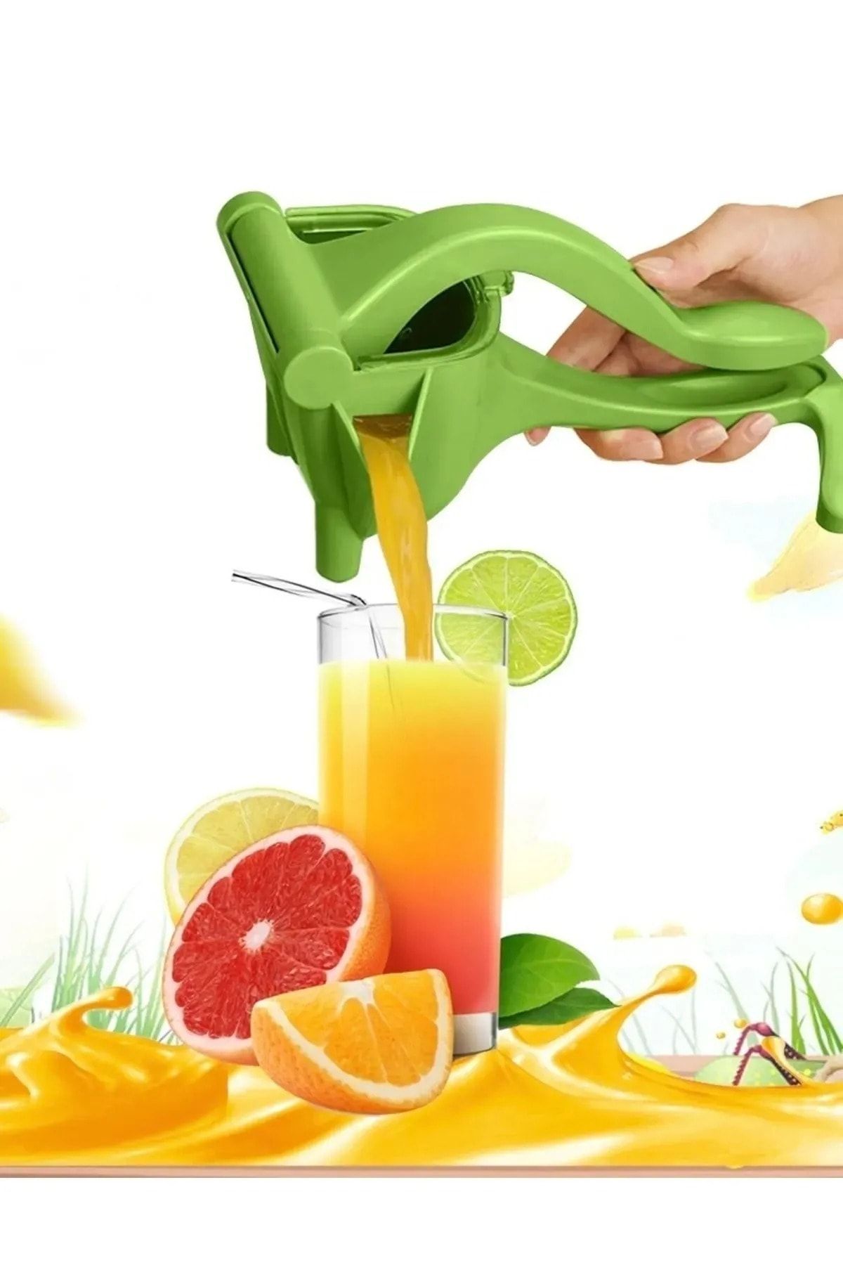 TİNEKE Pratik Manuel Meyve Sıkacağı Plastik Narenciye Limon Portakal Nar Sıkacağı