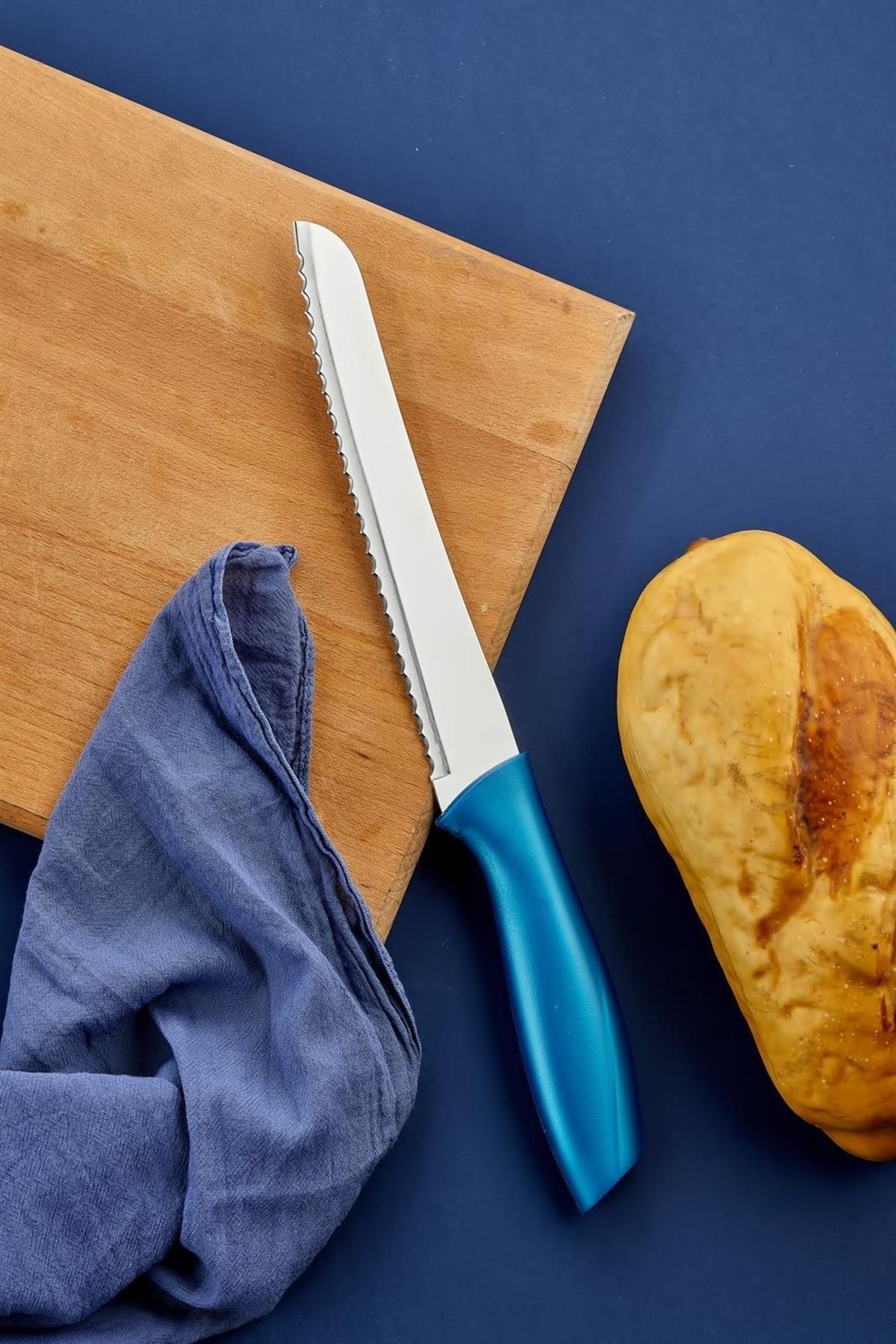 Wonder 33 Cm Mavi Profesyonel Chef Ekmek Bıçağı