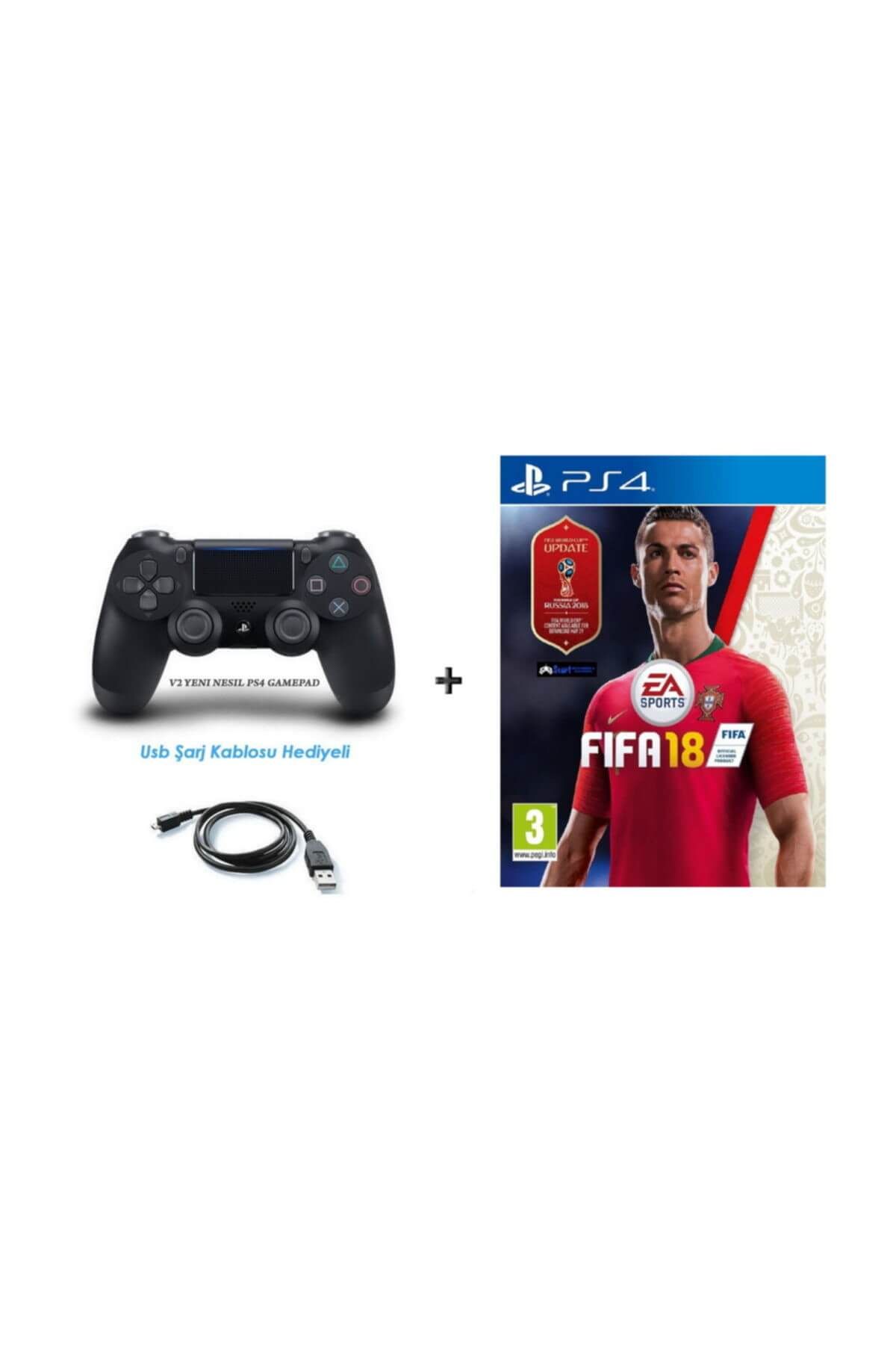 Sony Fifa 2018 World Cup( Türkçe ) PS4 OYUN + PS4 V2 NESIL DUALSHOCK KOL