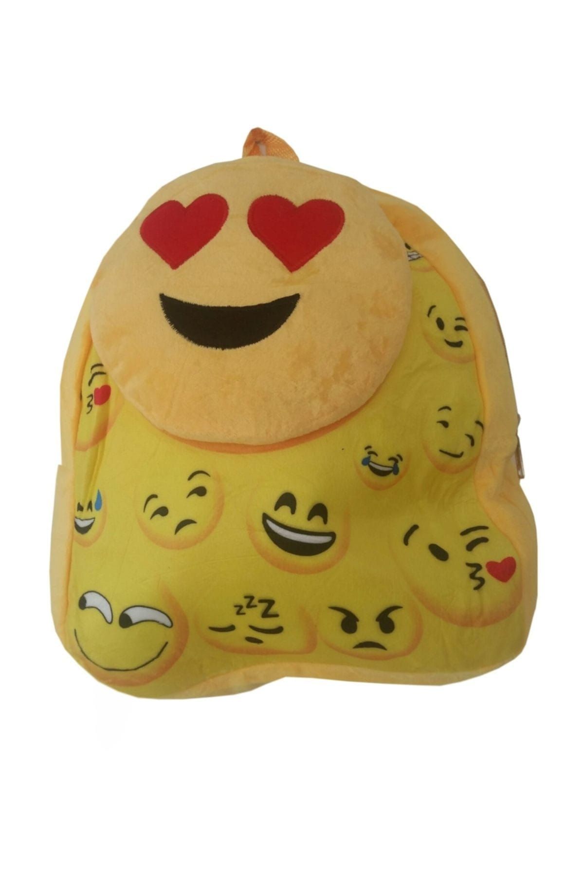 Adalinhome Emoji Peluş Çanta Sarı