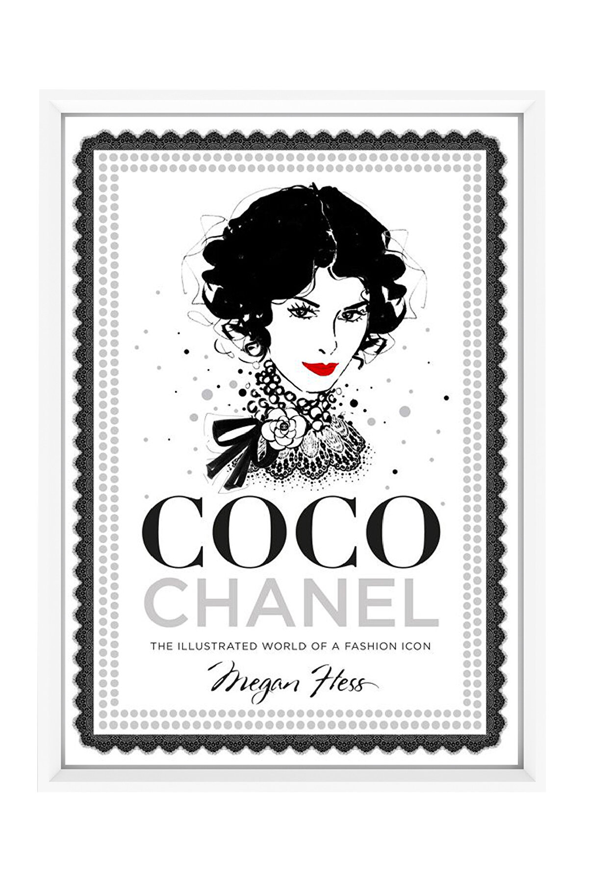 LYN HOME & DECOR Coco Chanel Poster( Beyaz Çerçeve) Tablo 20x30