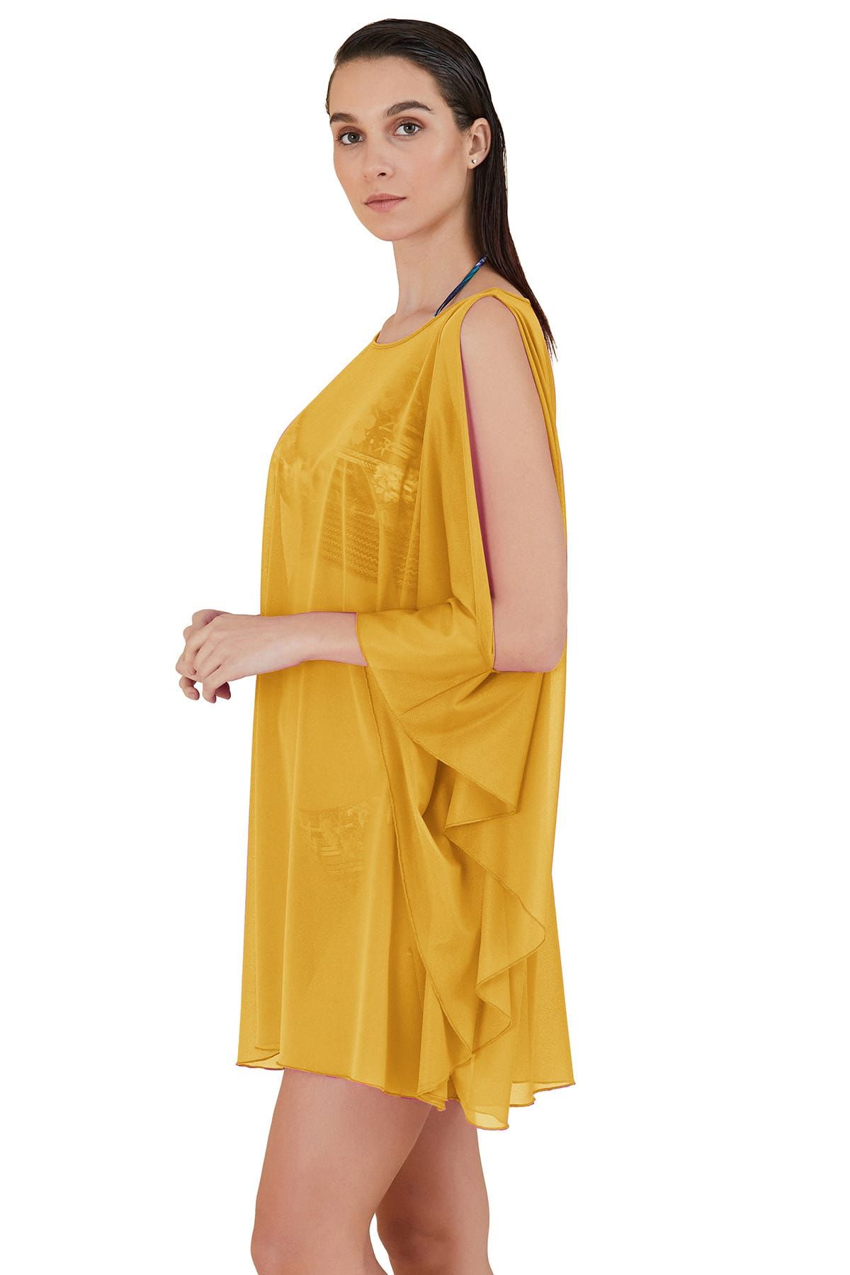 Kom Kadın Sarı Elbise Pareo 01PA85031