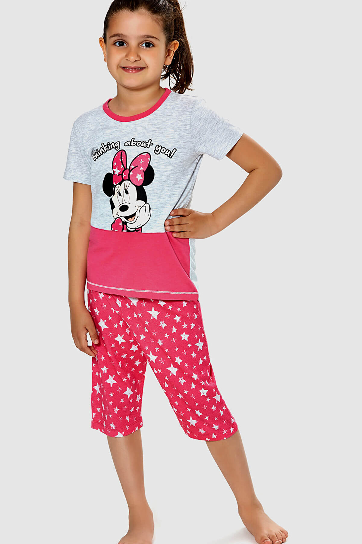 MINNIE Mouse Lisanslı Kız Çocuk Pijama Takımı