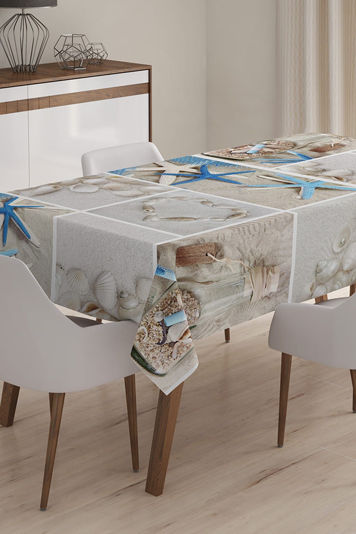 Realhomes Özel Tasarım 3D Dijital Baskılı Masa Örtüsü - 140 x 180 cm