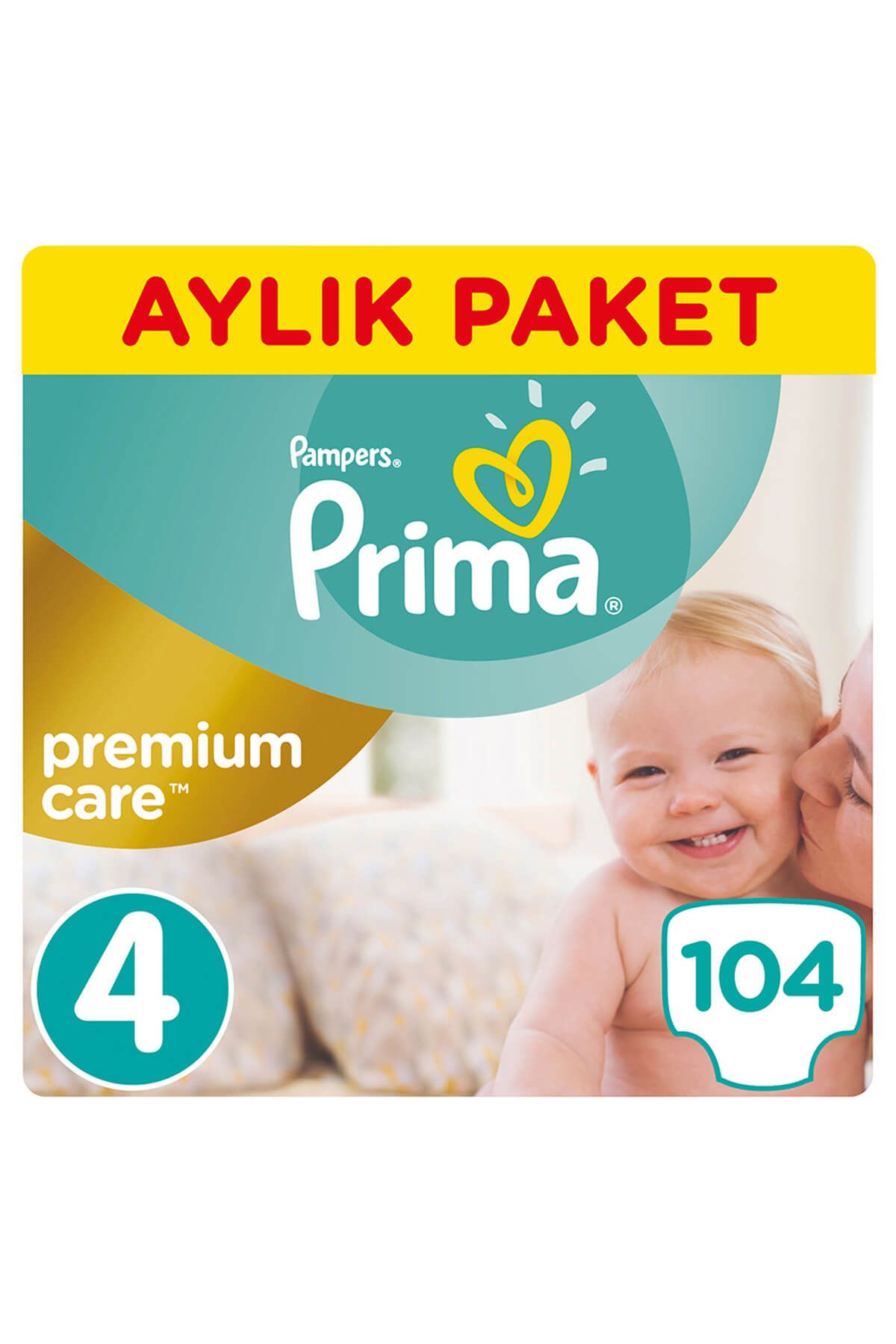 Prima Bebek Bezi Premium Care Maxi Aylık Paket 104 Adet