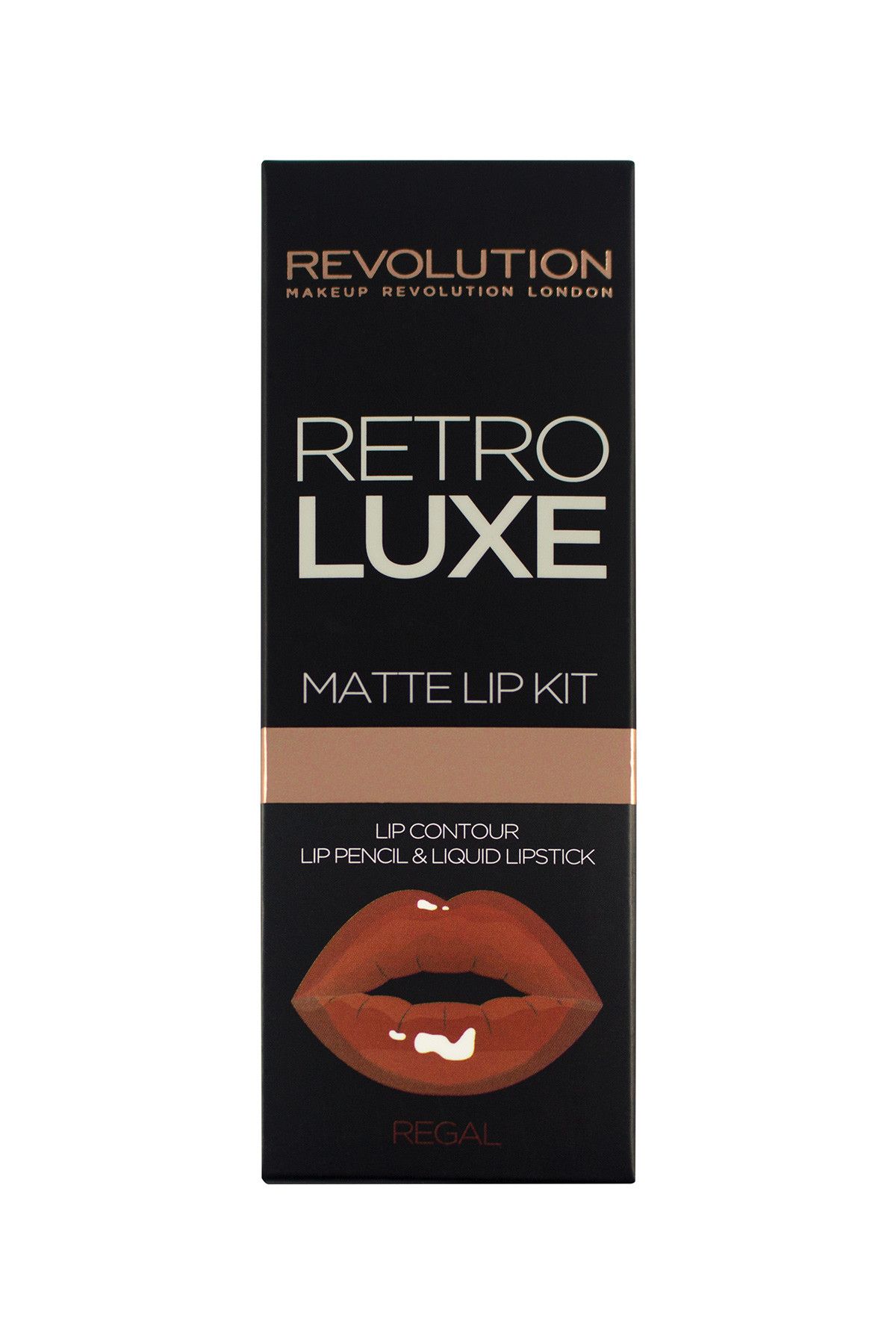 MAKEUP REVOLUTION Retro Luxe Kit Matte Regal Ruj ve Dudak Kalemi 5029066104144