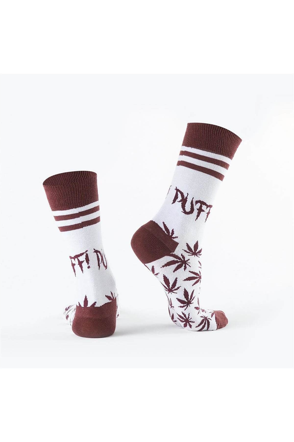 Özgür Çoraplar Kadın Beyaz Puff  Çorap  da020997