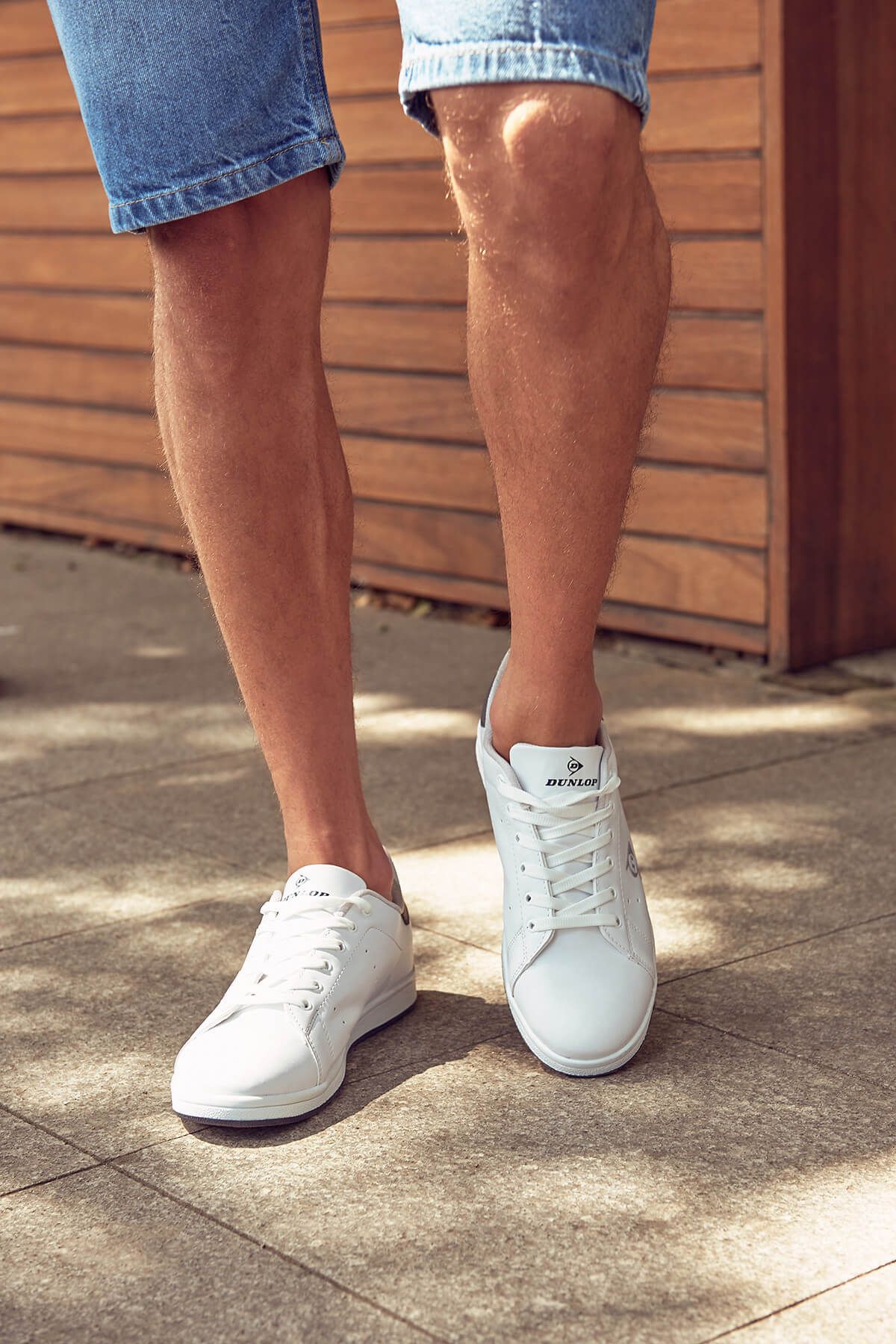TRENDYOL MAN Dunlop Beyaz Erkek Sneaker -  Bağcıklı Spor Ayakkabı