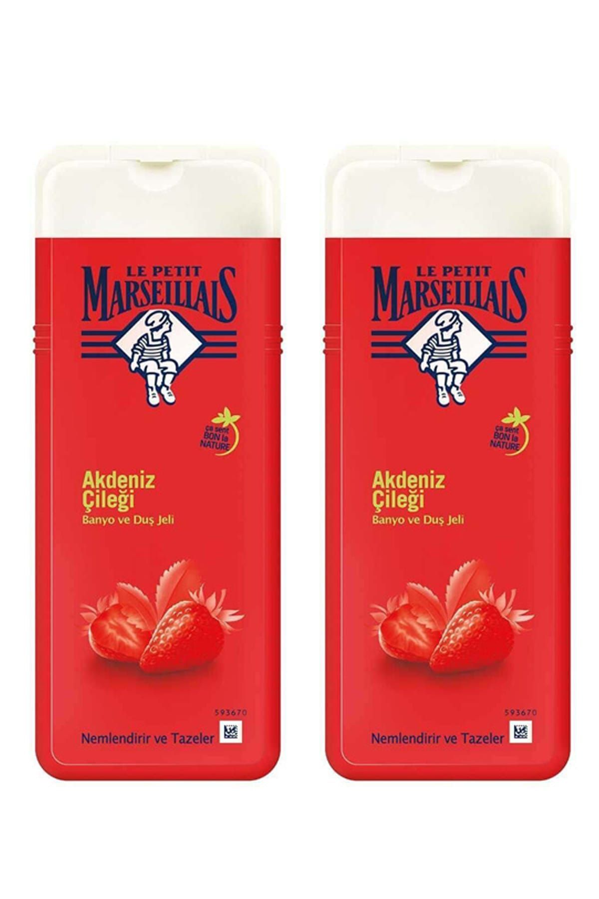 Le Petit Marseillais Duş Jeli Akdeniz Çileği 400 ml x 2 Adet