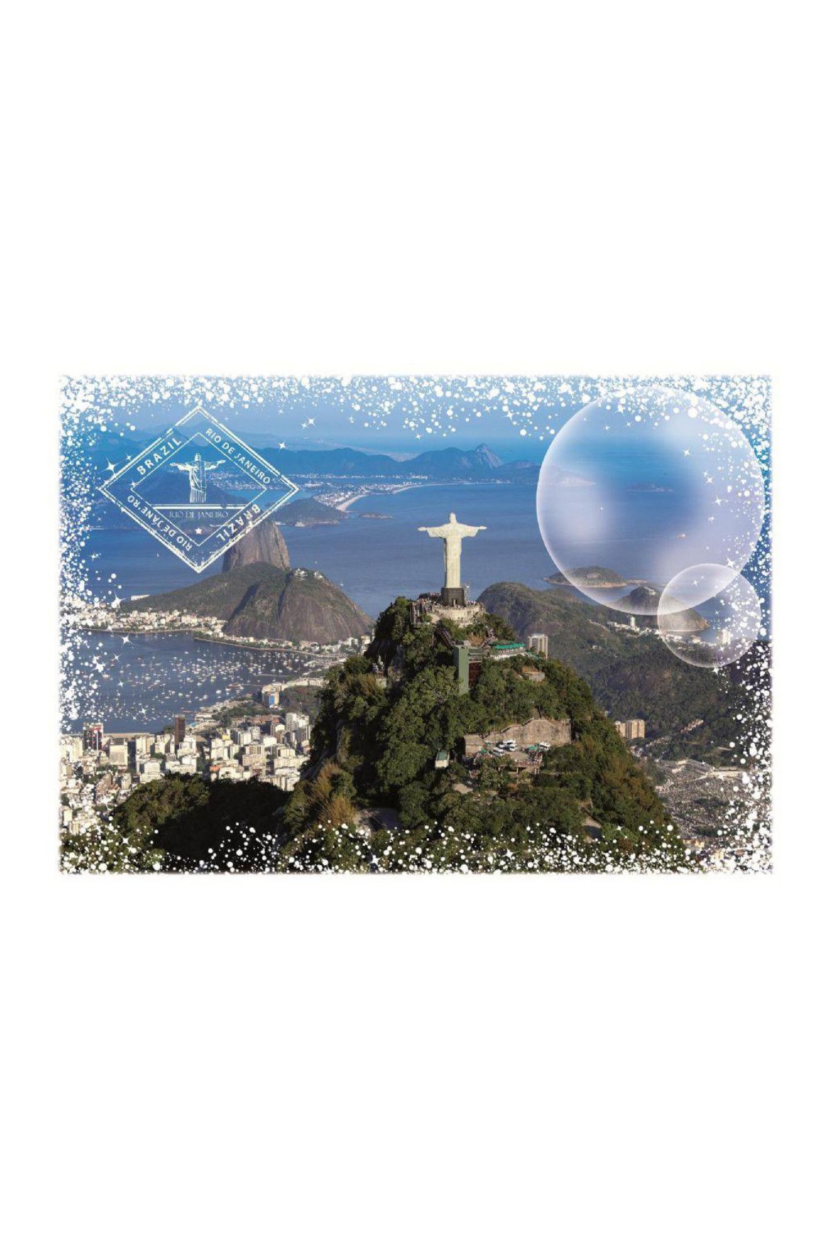 Grafika 1000 Parça Puzzle (Dünyayı Dolaşmak - Kurtarıcı İsa Heykeli, Brezilya) /