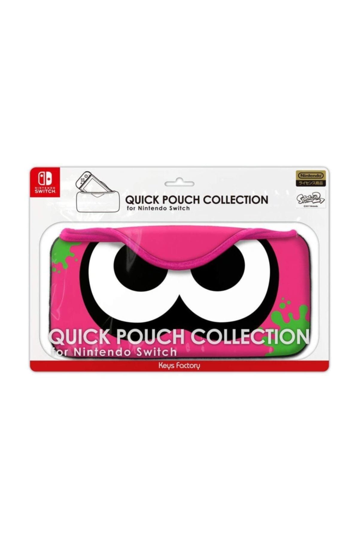 Nintendo Switch Taşıma Kılıfı Splatoon 2 Quick Pouch Collection Pink