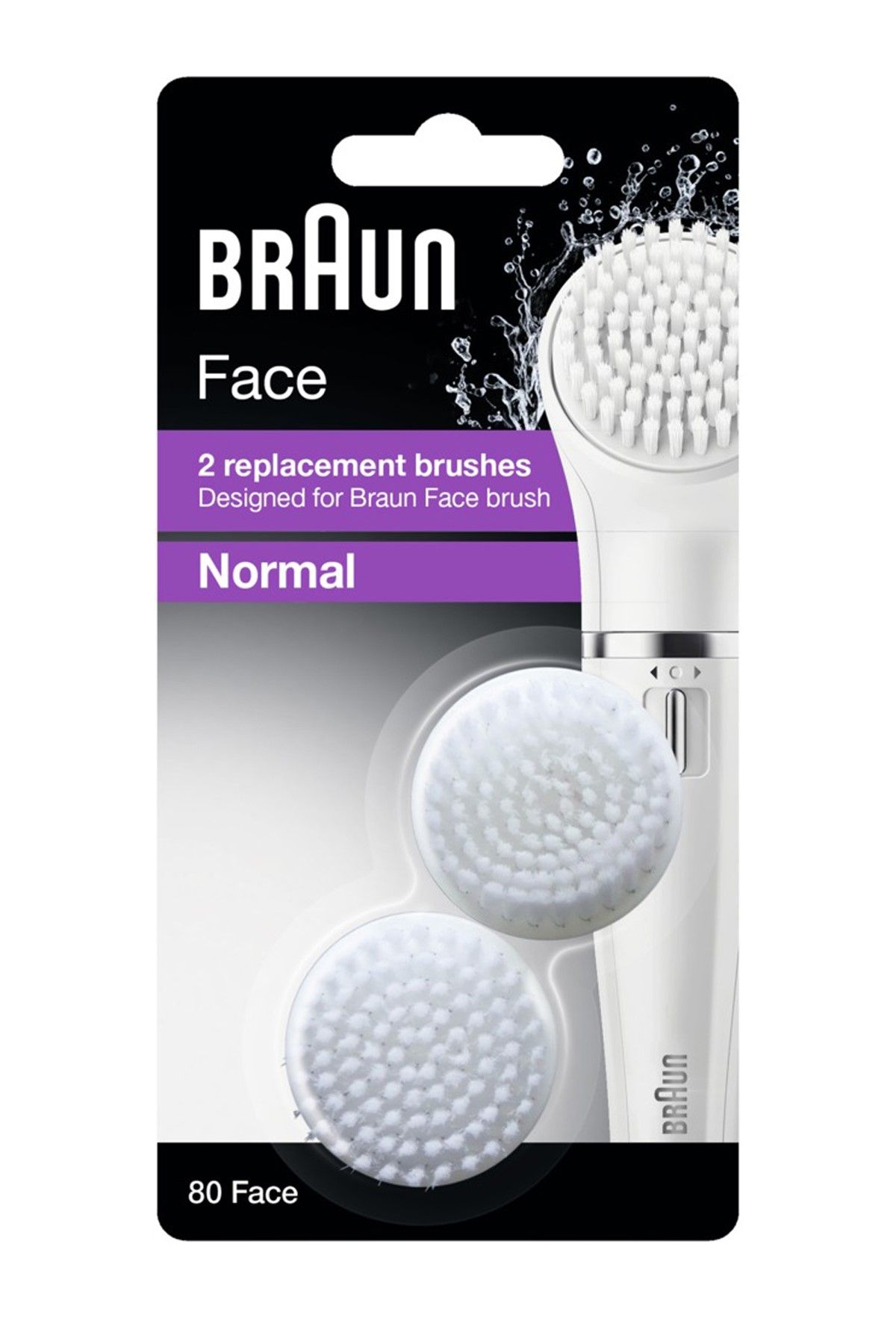 Braun Face Yüz Temizleme Cihazı Yedek Fırça Başlığı 2'li Paket SE80 4210201119500