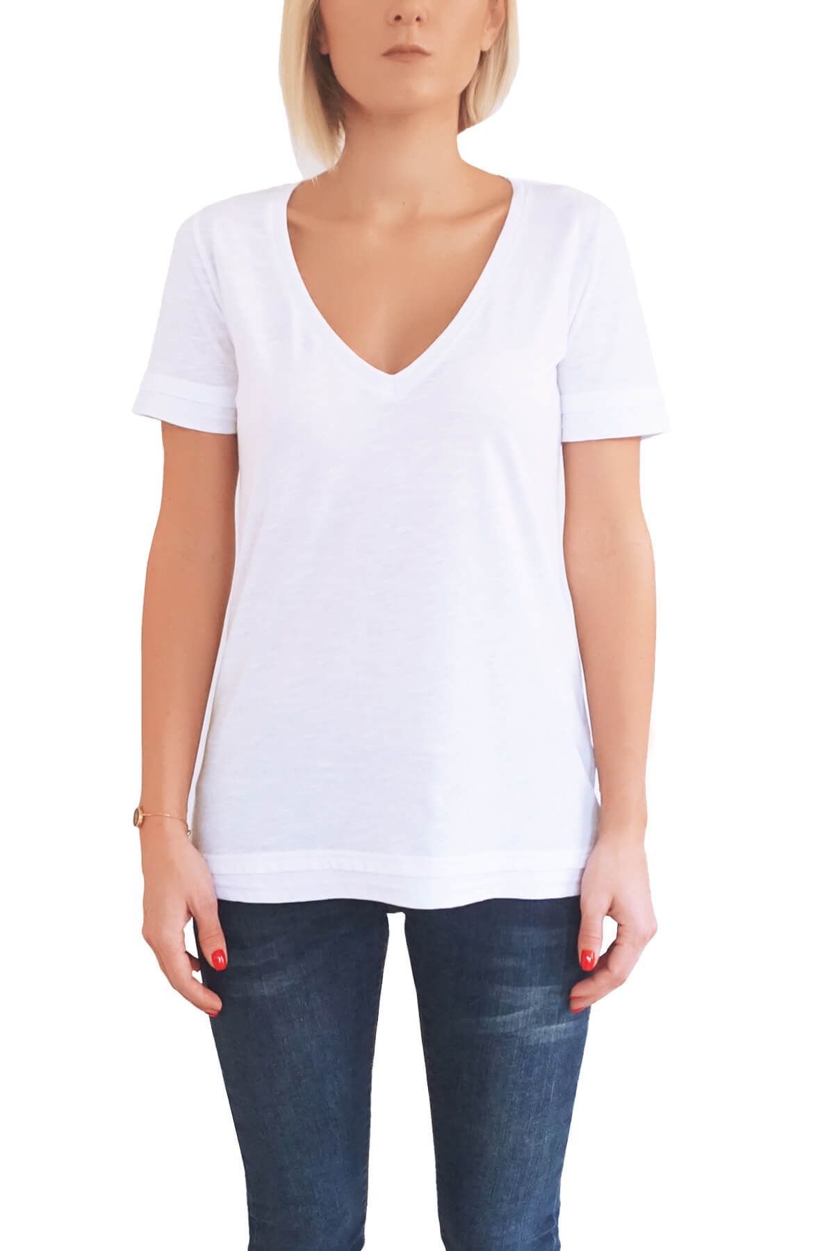 Mof Basics Kadın Beyaz T-Shirt DVYT-B