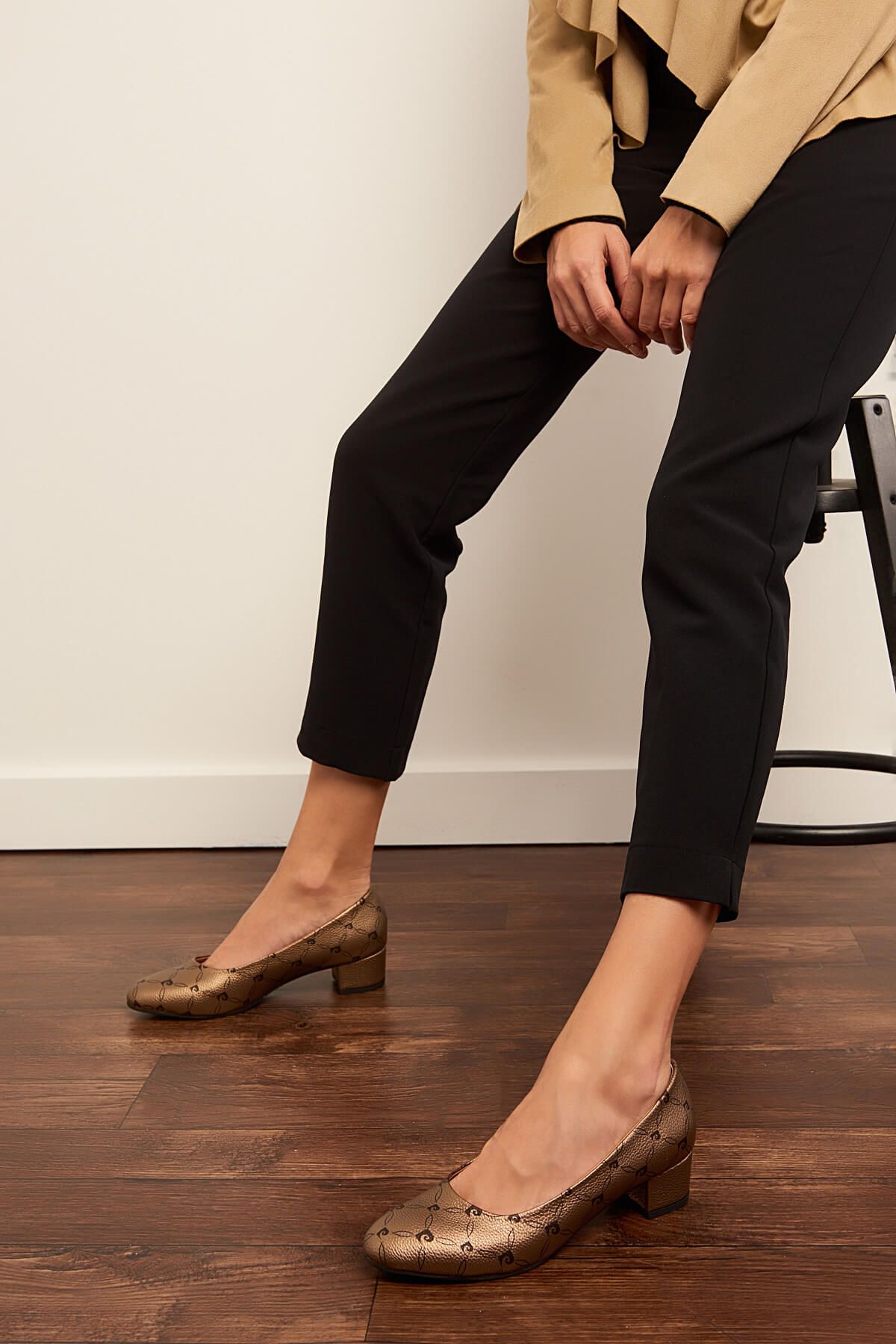 Pierre Cardin Bronz Kadın Klasik Topuklu Ayakkabı DSMAW19627