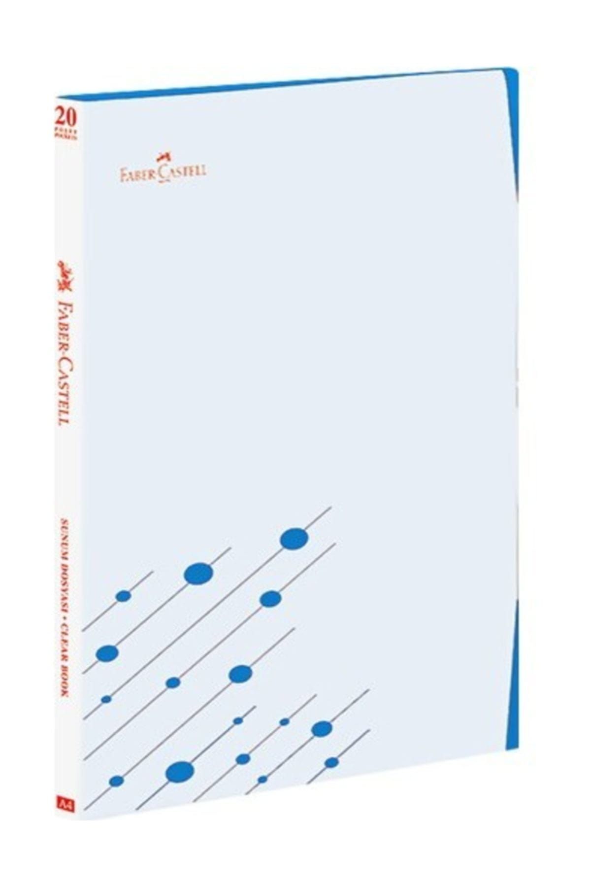 Faber Castell Faber Sunum Dosyası Çift Renk Kp 20 L Mavi  220102 /