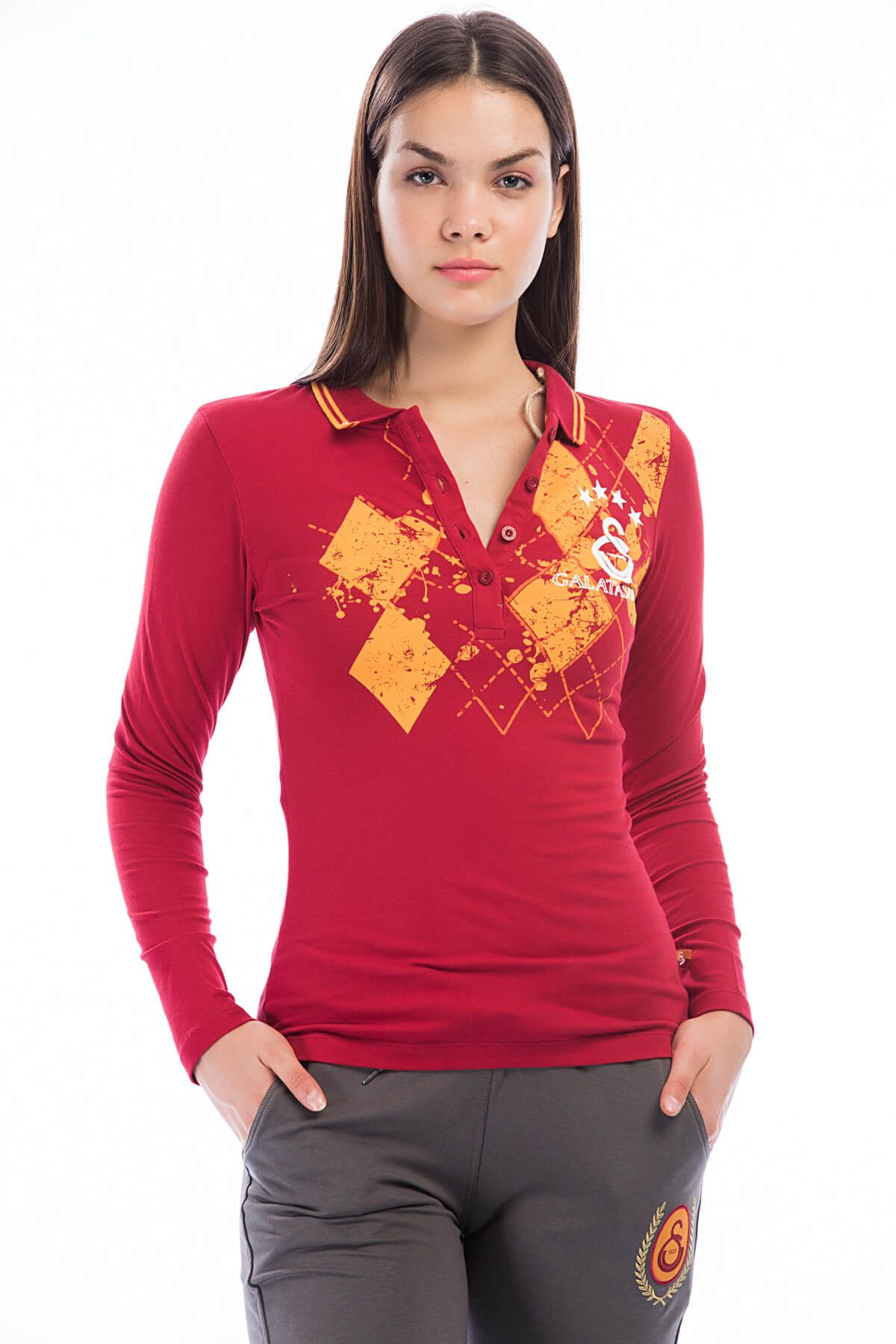 Galatasaray Kadın Polo Yaka T-Shirt K023-K65080
