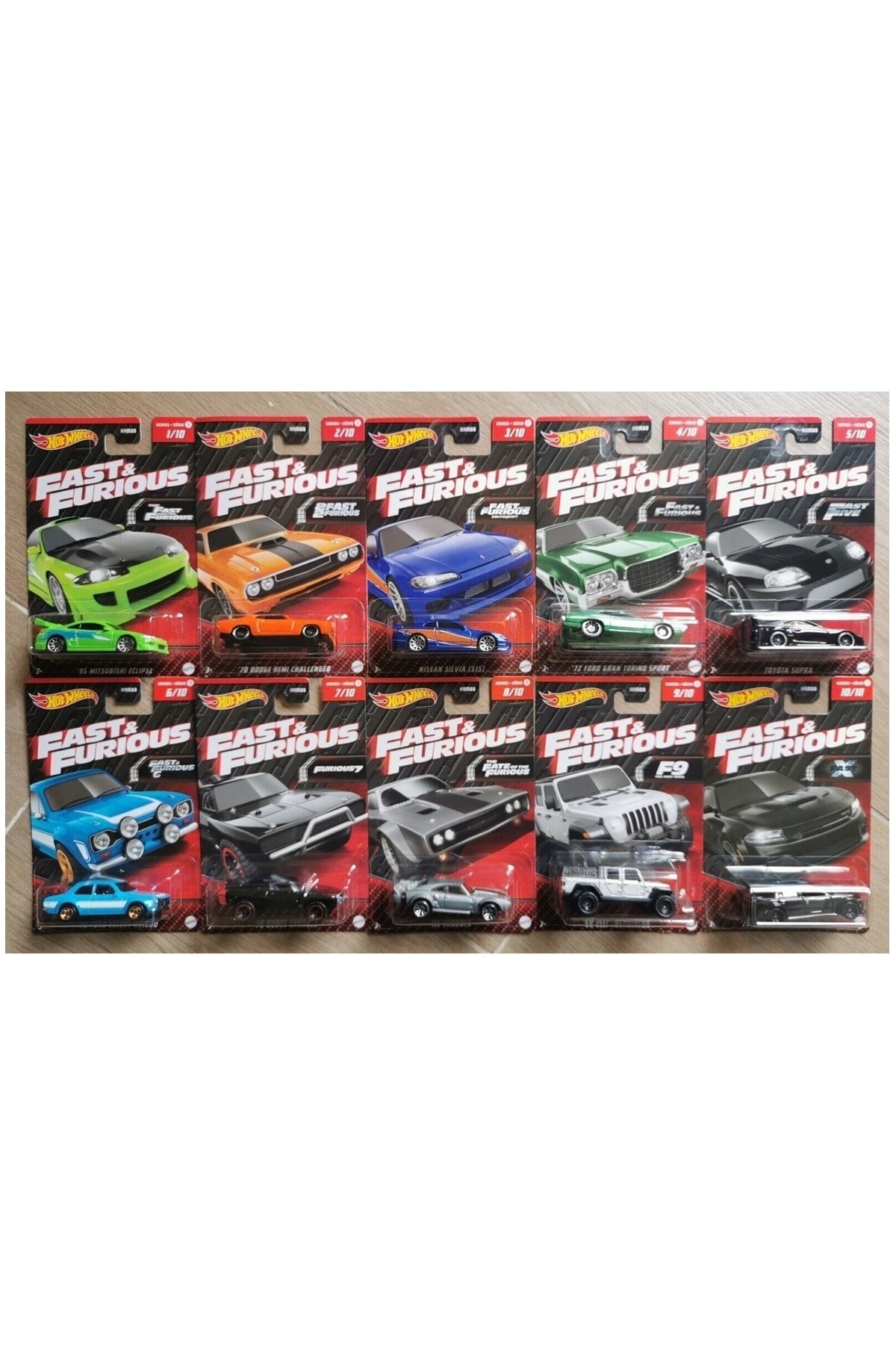 HOT WHEELS Hızlı Ve Öfkeli Serisi Tam Set Hnr88
