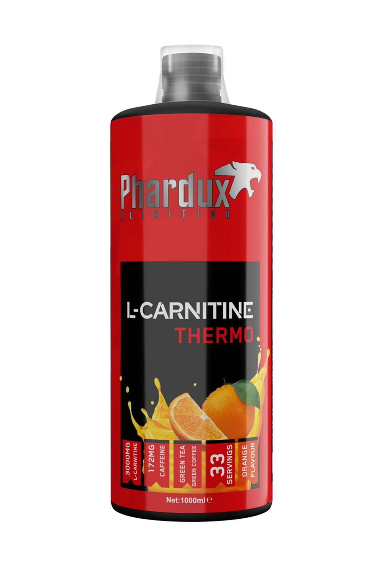 Phardux Nutrition L-carnitine Thermo 1000 Ml - Portakal Aromalı
