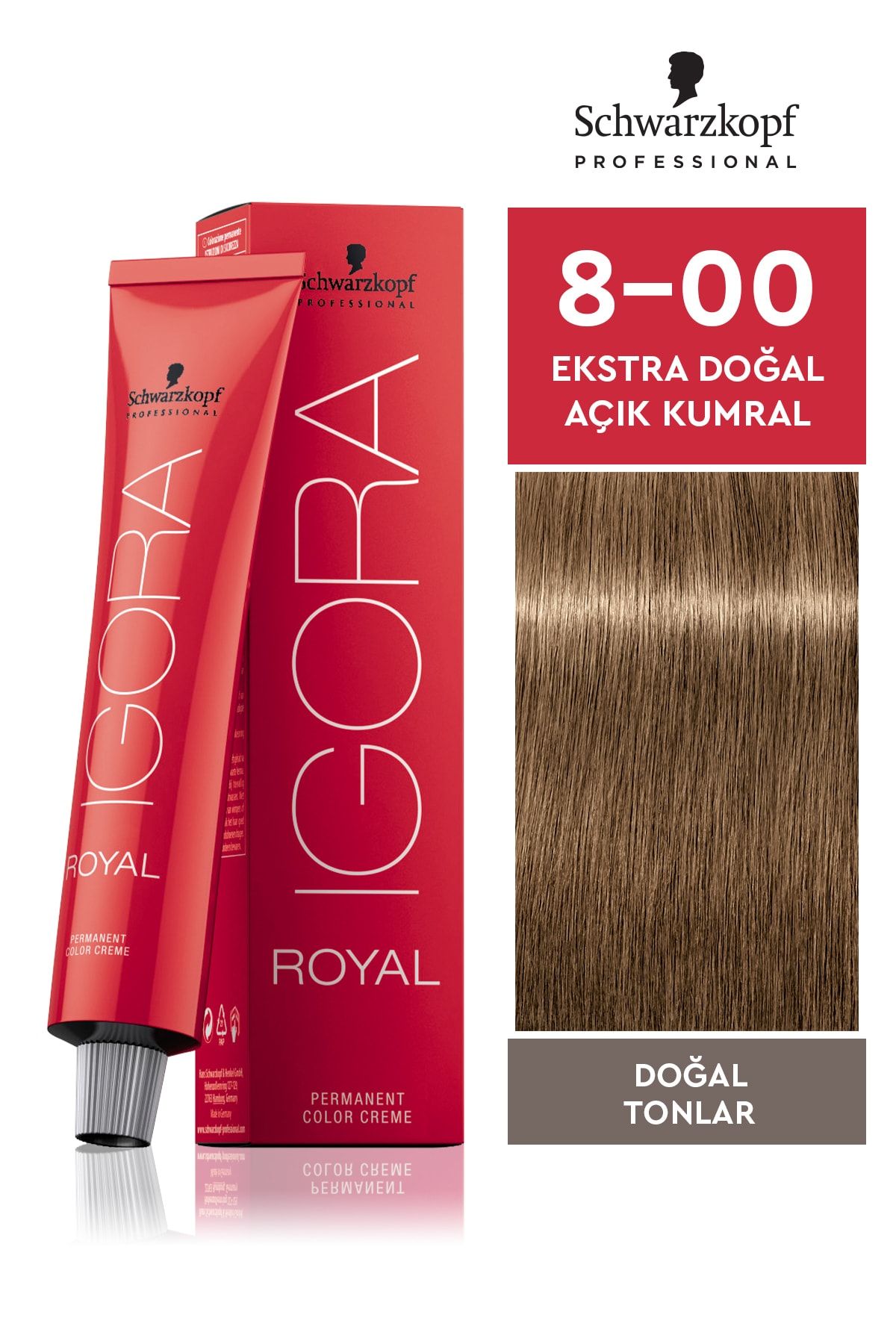 Igora Royal Doğal Tonlar 8-00 Ekstra Doğal Açık Kumral Saç Boyası 60ml