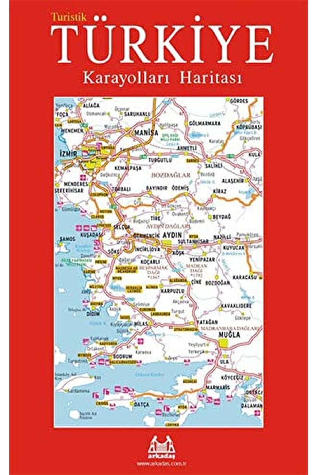 Arkadaş Yayıncılık Turistik Türkiye Karayolları Haritası / Derleme / / 9789755094526