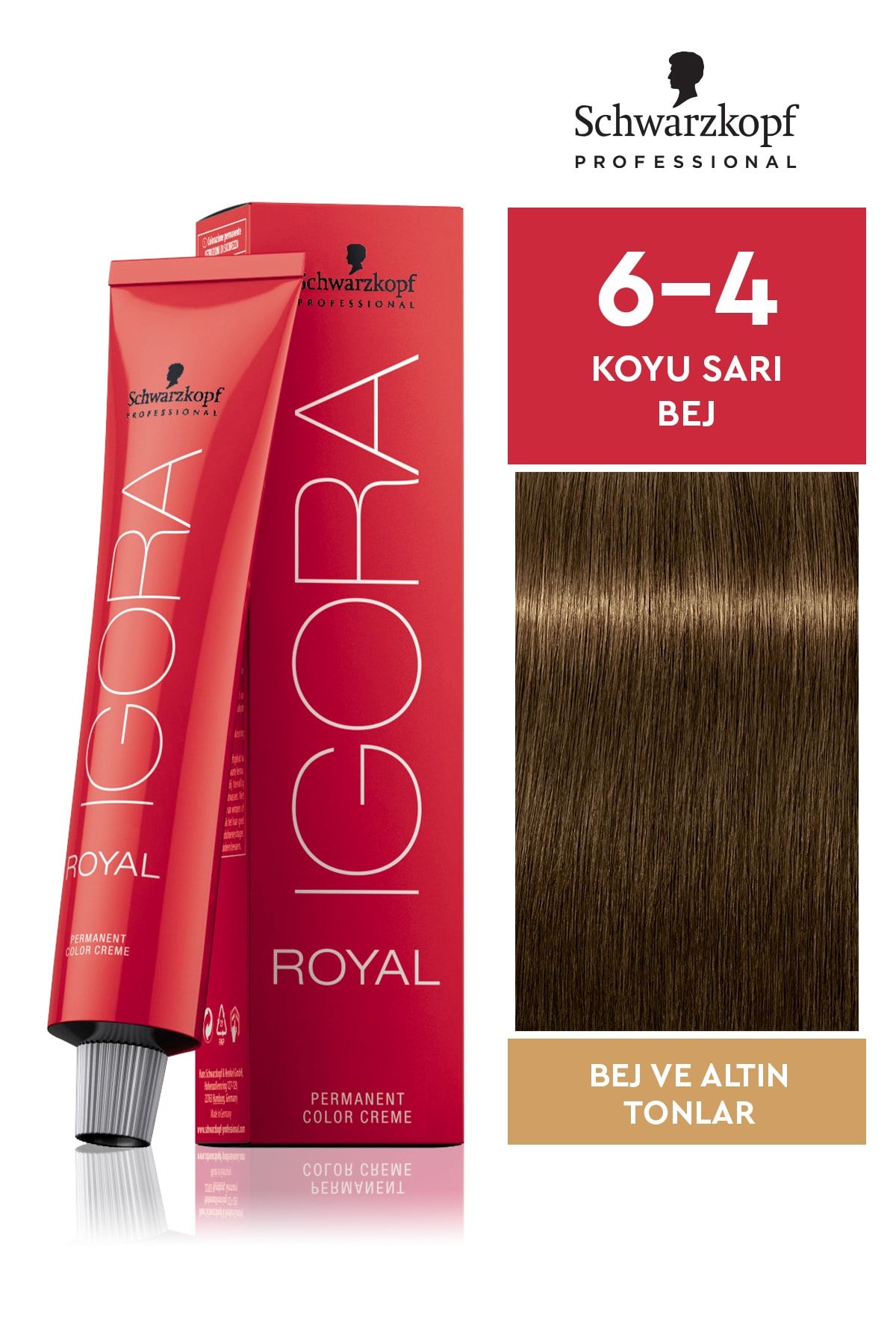 Igora Schwarzkopf Royal Saç Boyası 60 ml | No - 6.4 Koyu Kumral Bej