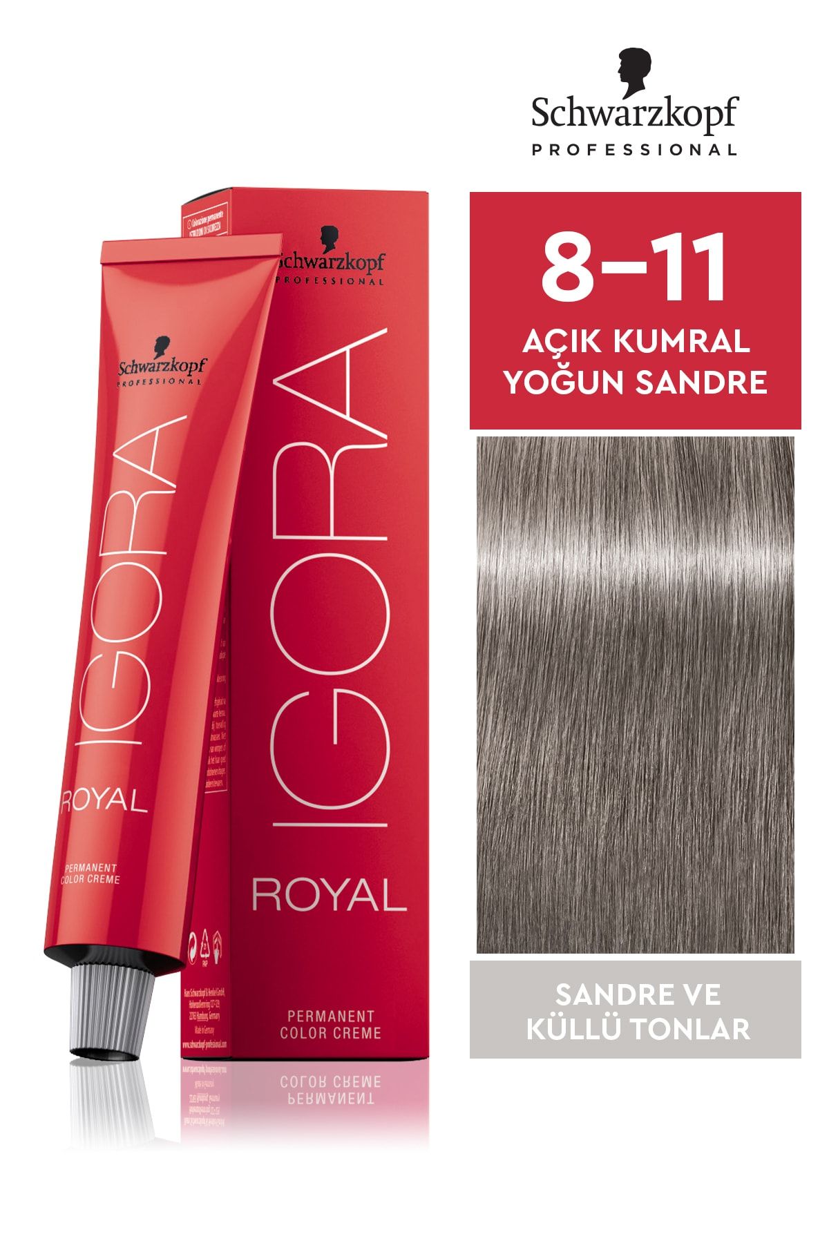 Igora Royal Küllü Tonlar 8-11 Açık Kumral Yoğun Sandre Saç Boyası 60ml