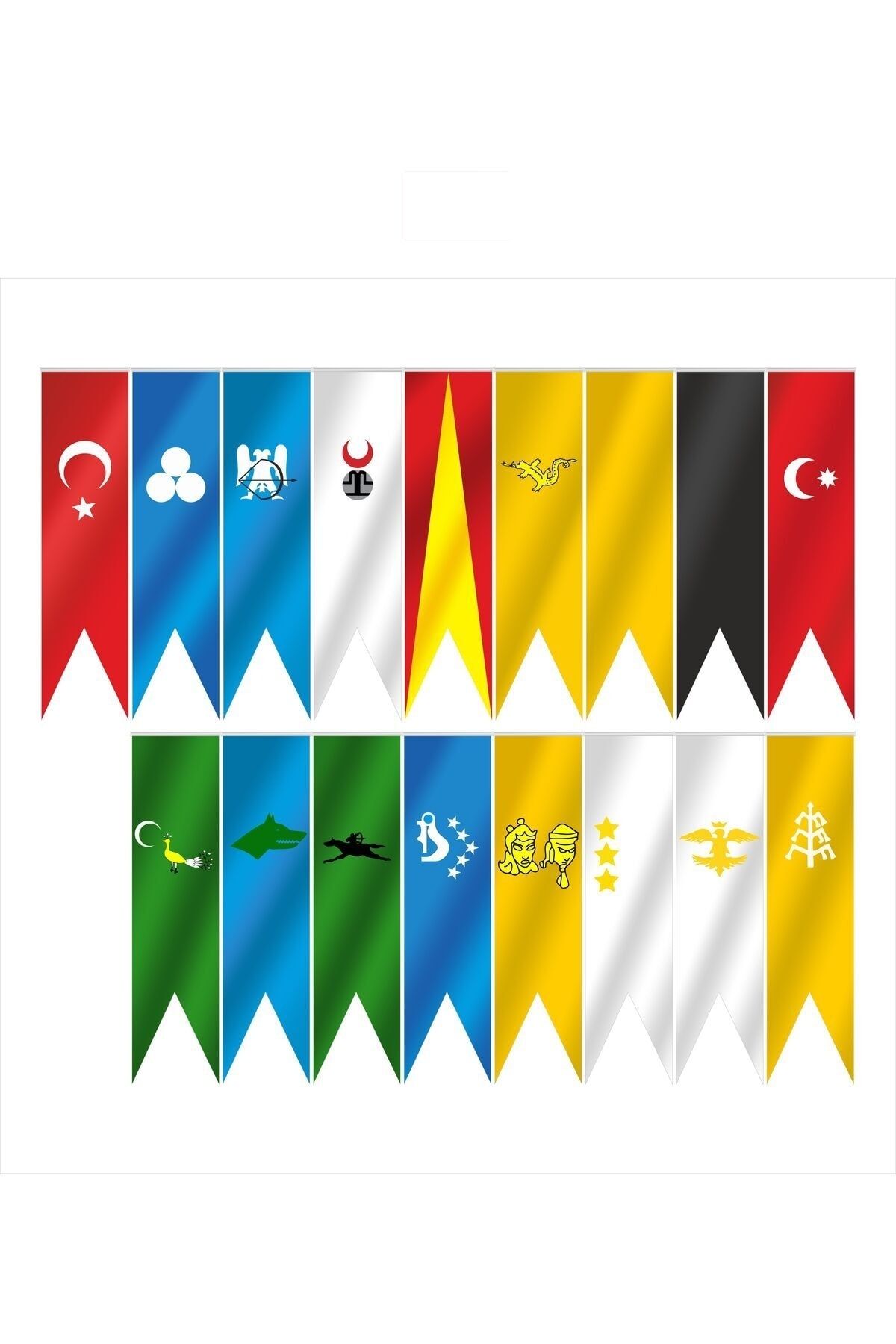 bayrakal  Eski Türk Devlet Kırlangıç Bayrakları 50x150cm.