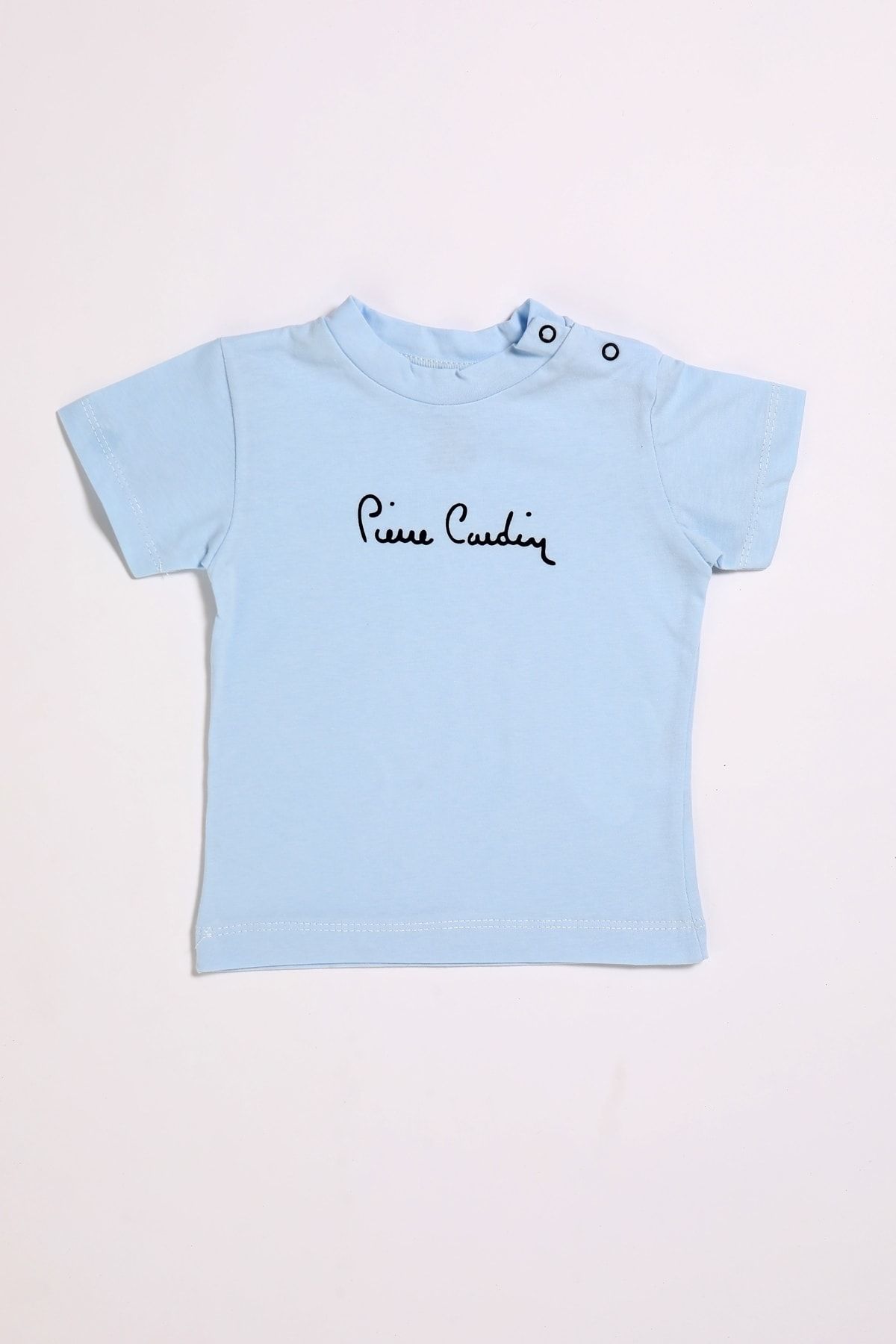 Pierre Cardin %100 Pamuklu Erkek Bebek Çıtçıtlı Kısa Kol Tişört 302628