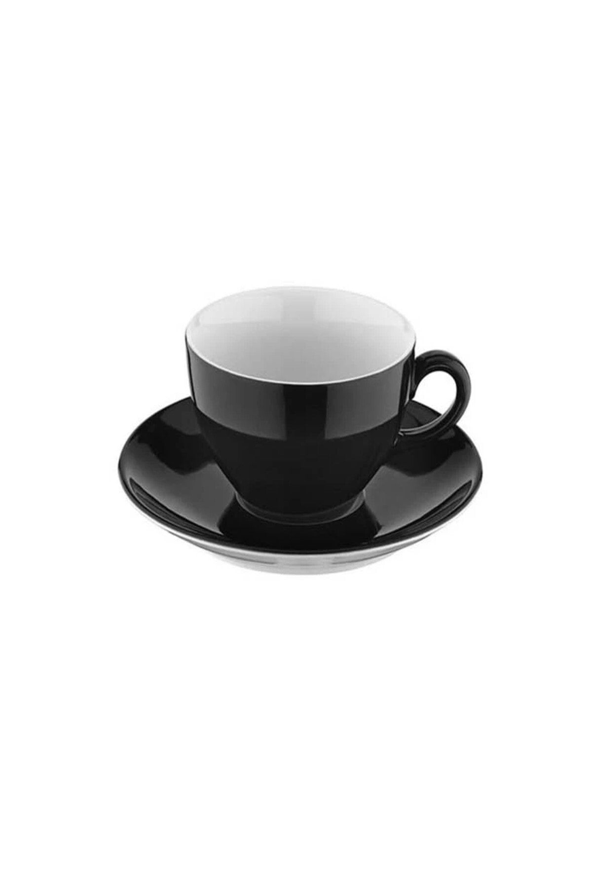 Kütahya Porselen Lima Kahve Fincanı 6 Lı Siyah-beyaz