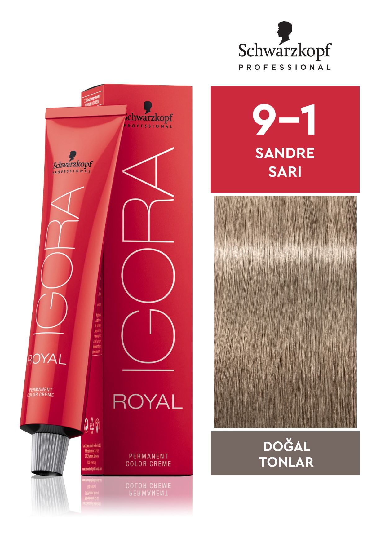 Igora Royal Doğal Tonlar 9-1 Sandre Sarı Saç Boyası 60ml