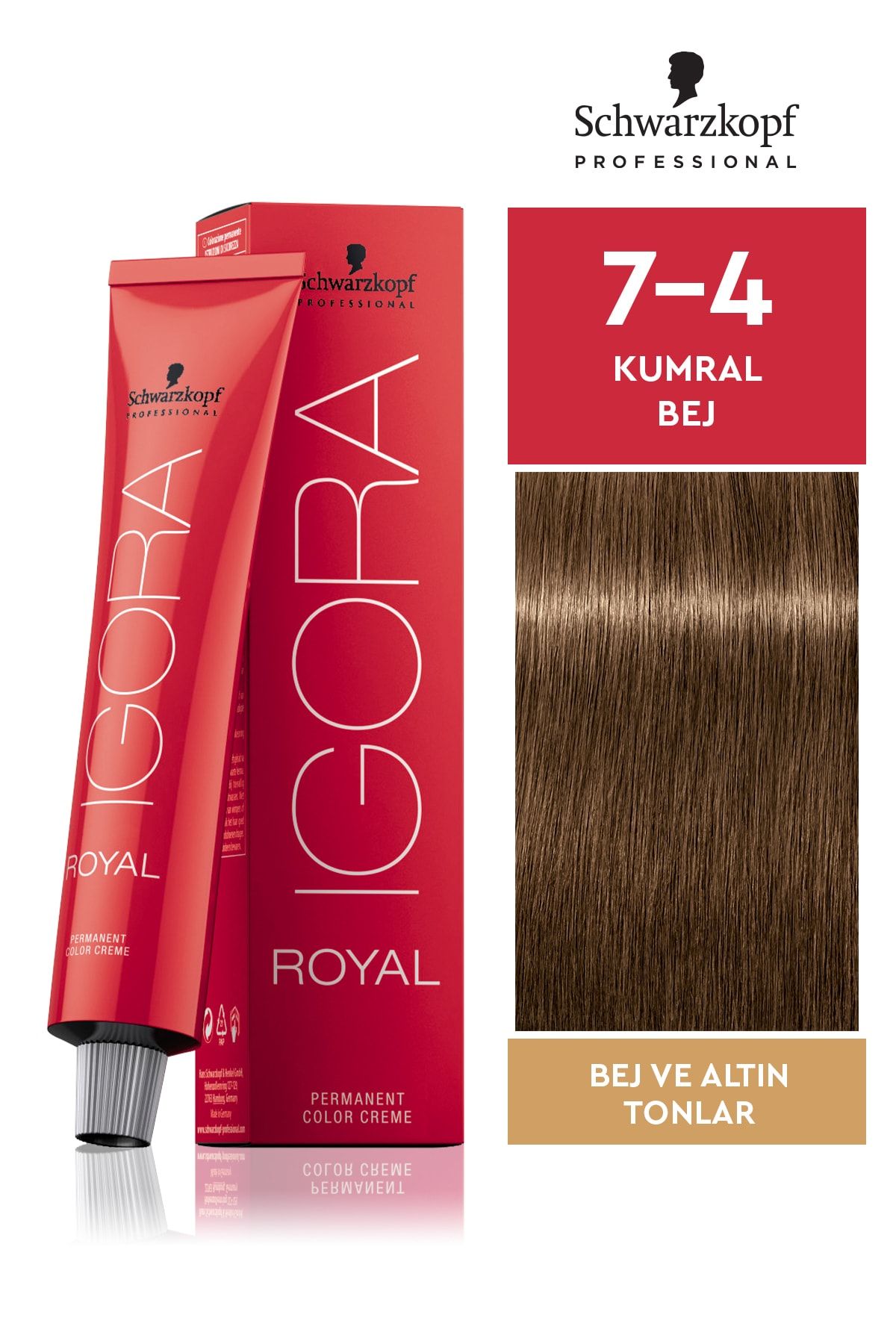 Igora Royal Altın Tonlar 7-4 Kumral Bej Saç Boyası 60ml