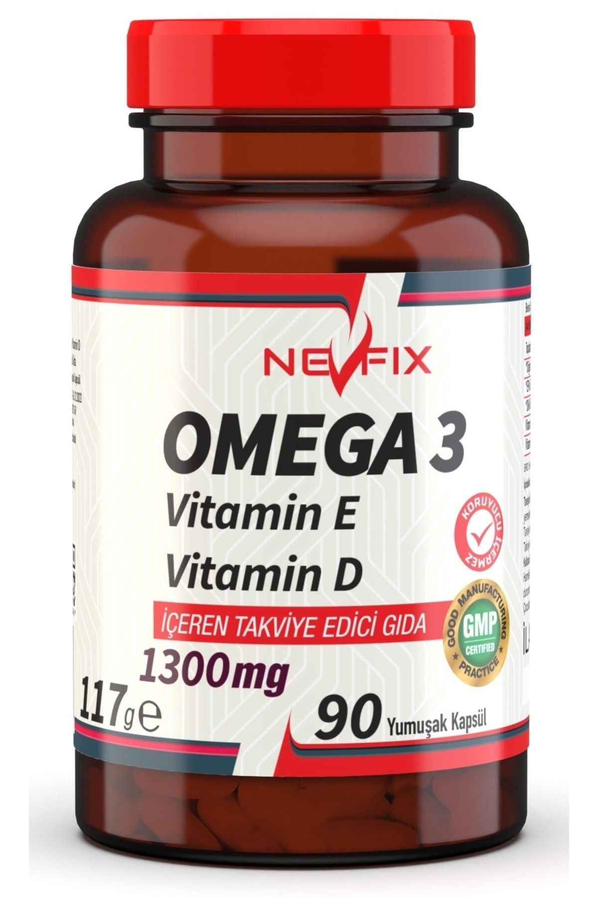 Nevfix Omega 3 Balık Yağı 1300 Mg 90 Yumuşak Kapsül
