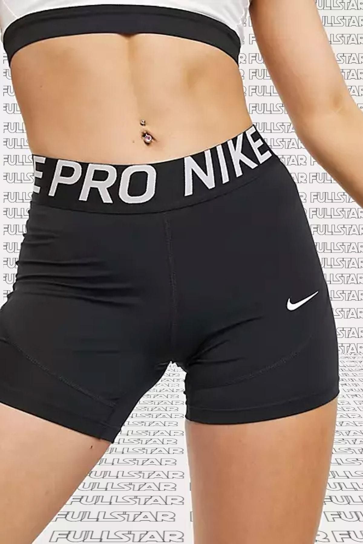 Nike Pro Dri Fit 5 Inch Training Tight Shorts Black Kısa Siyah Şort
