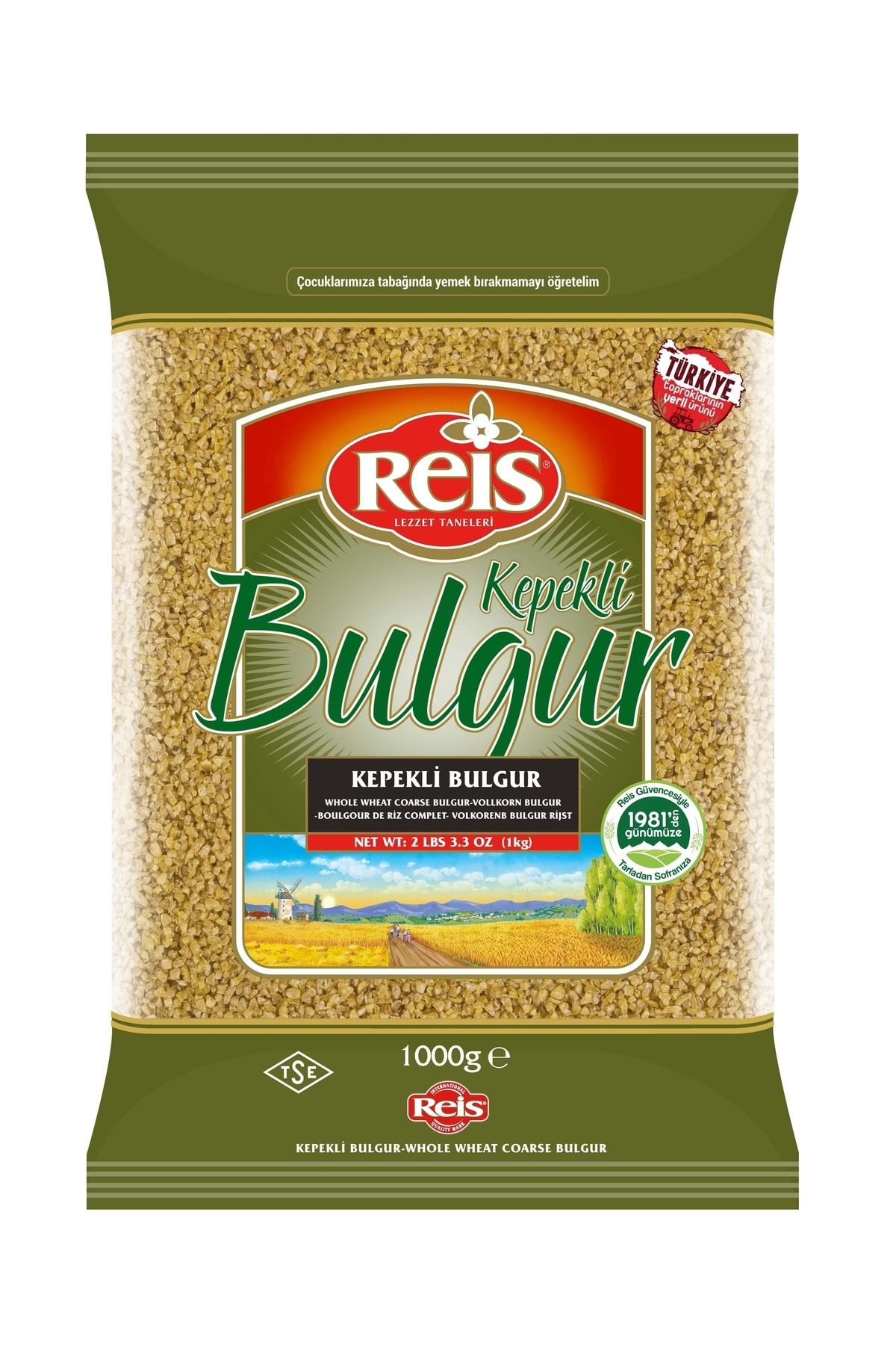 Reis Kahverengı Kepekli Bulgur 1000 gr