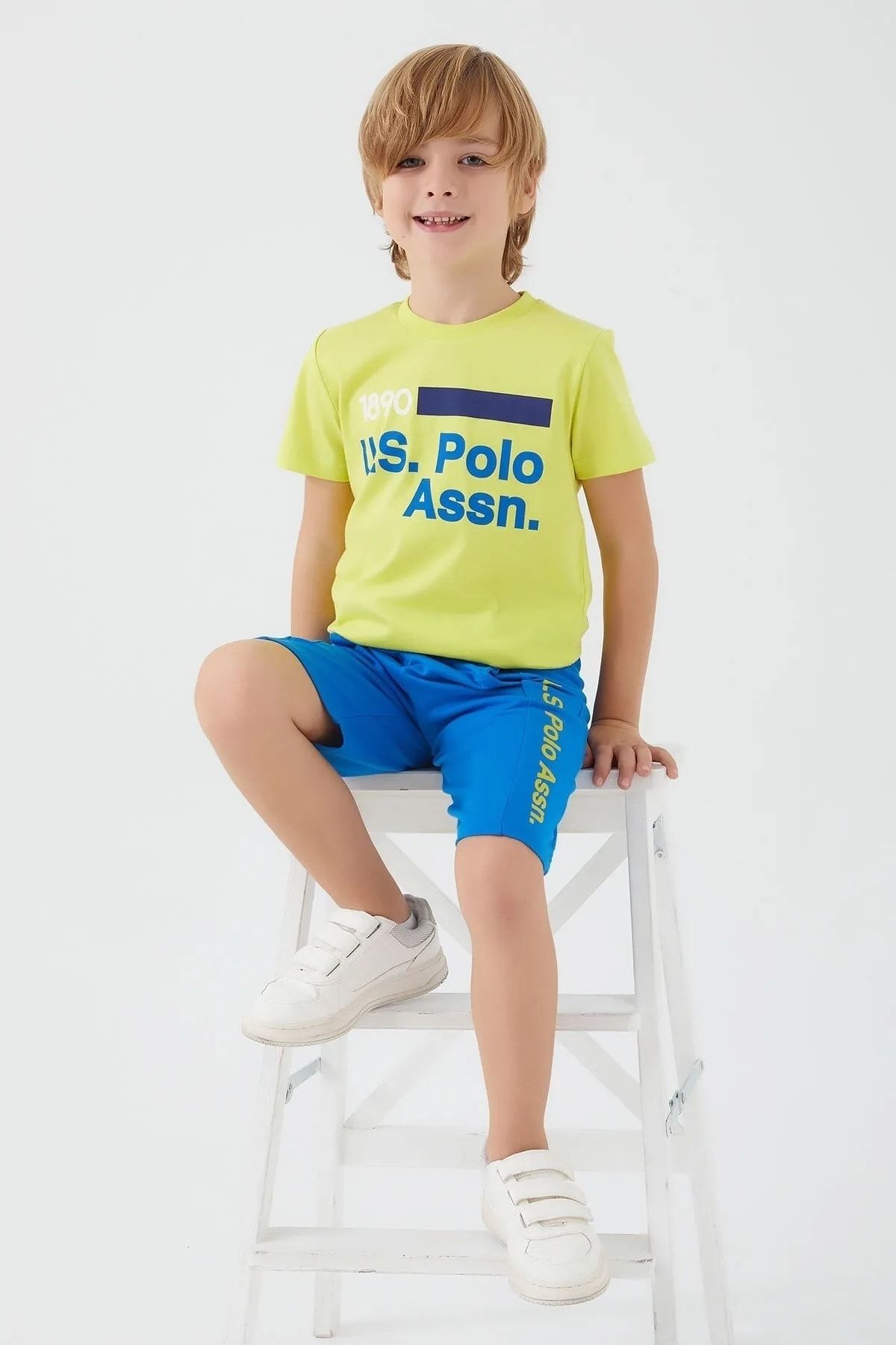 U.S. Polo Assn. Erkek Çocuk T-shirt Şort Takım Oxy-1320