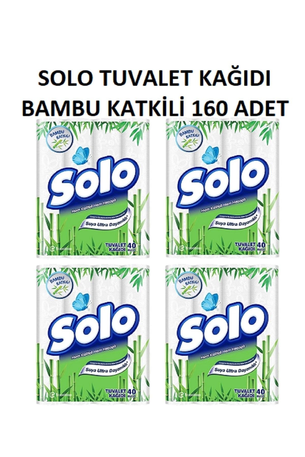 Solo Tuvalet Kağıdı Bambu Katkılı 160 Adet ( 40*4adet )