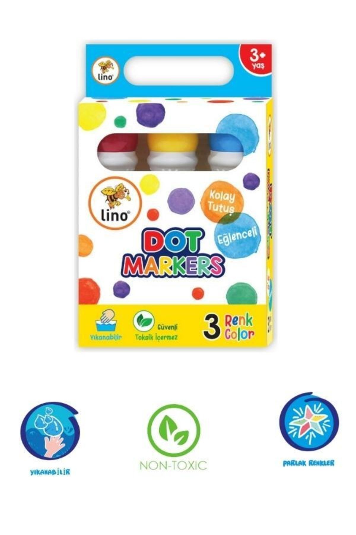 Lino Dot Markers (sıvı Boya) - 3 Lü Set