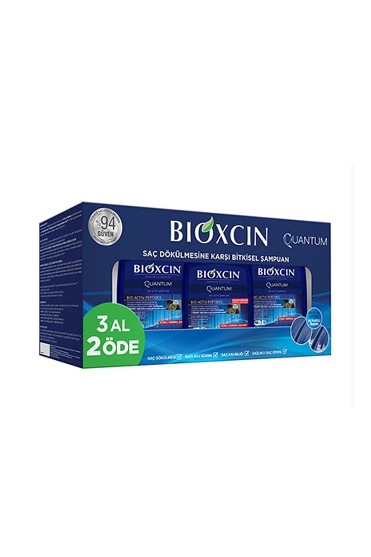 Bioxcin Quantum Şampuan 3 Al 2 Öde Kuru Ve Normal 3x300 Ml -vb808