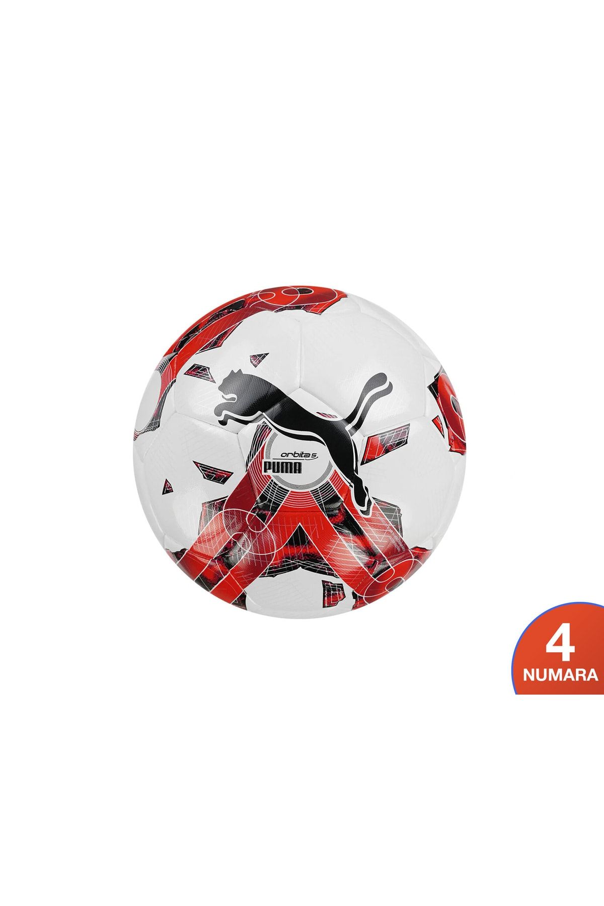 Puma Orbita 5 Hyb - 4 Numara- Futbol Topu 8378302 Beyaz-kırmızı