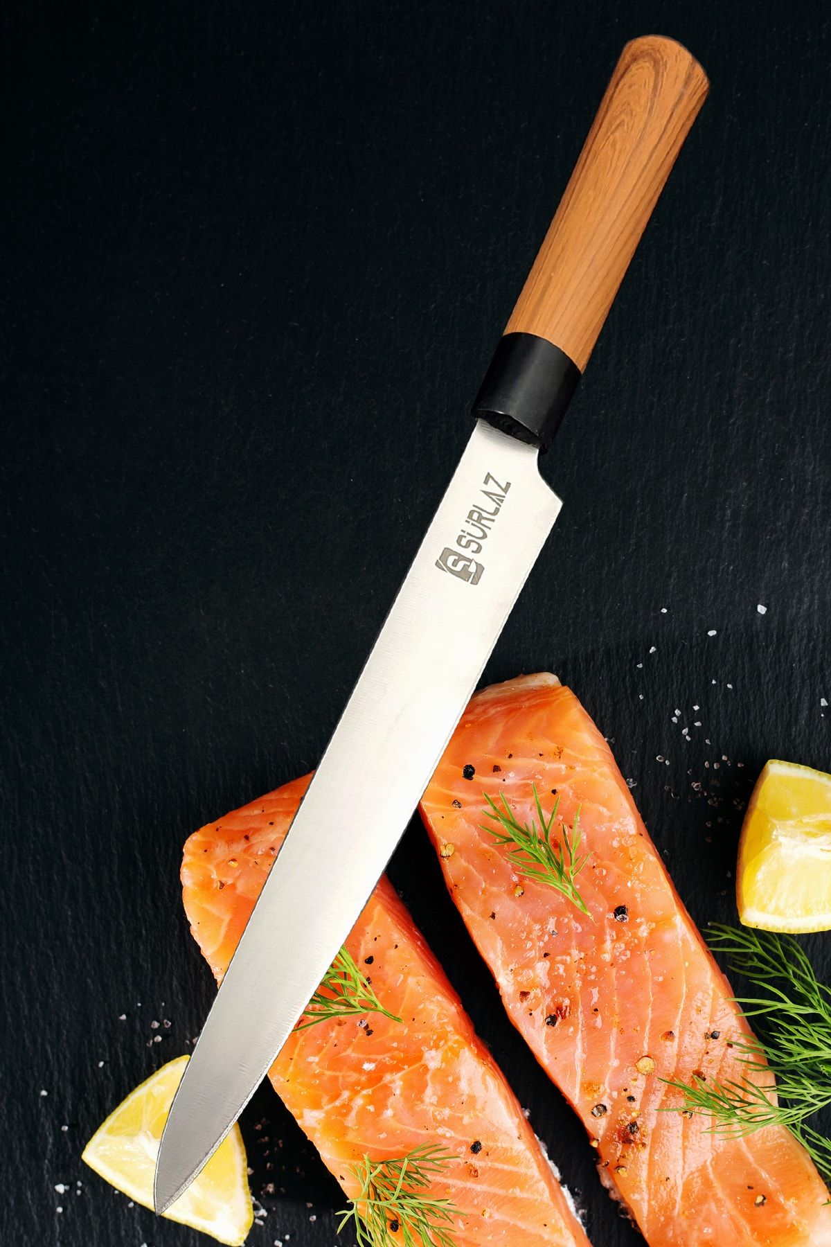 SürLaz Japon Şef Bıçağı Balık Fileto Bıçağı 33 Cm
