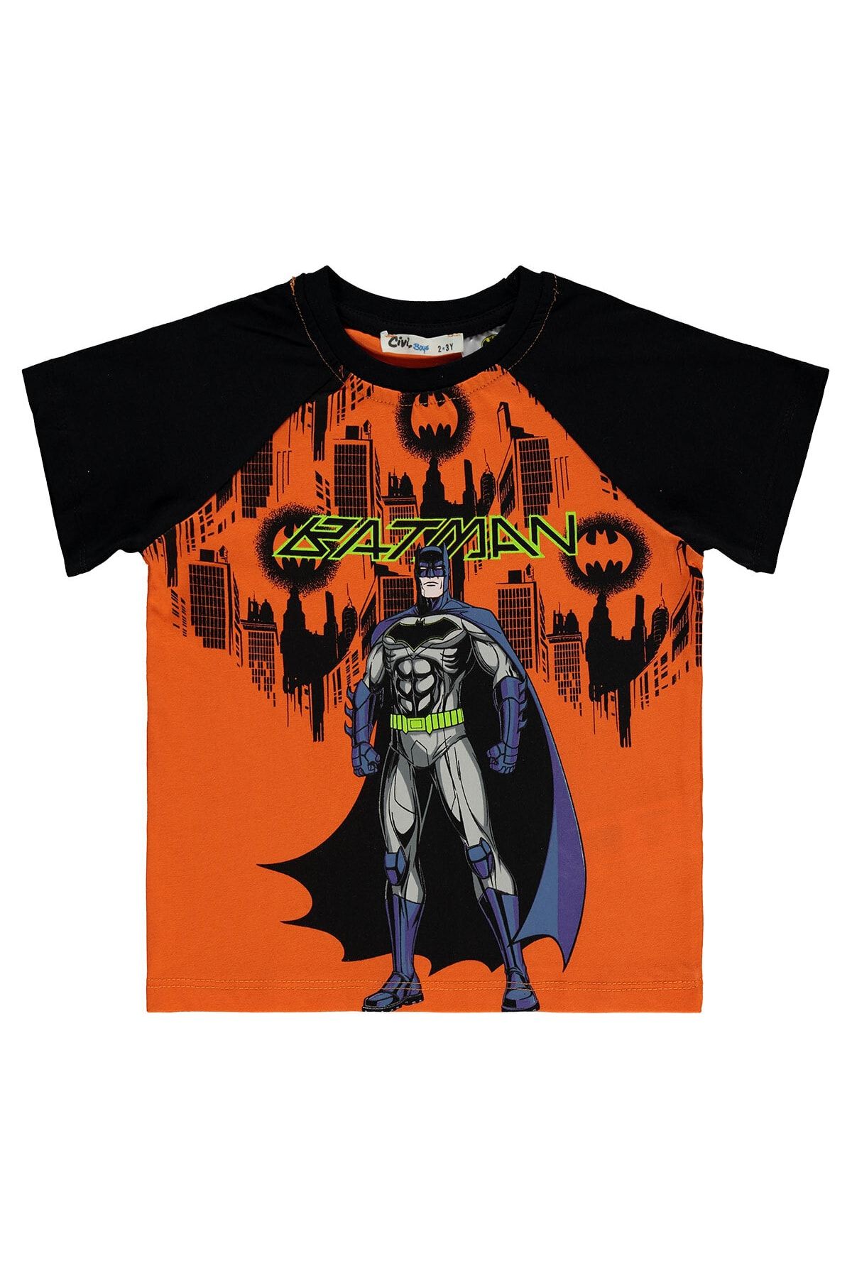 Batman Erkek Çocuk Tişört 2-5 Yaş Oranj