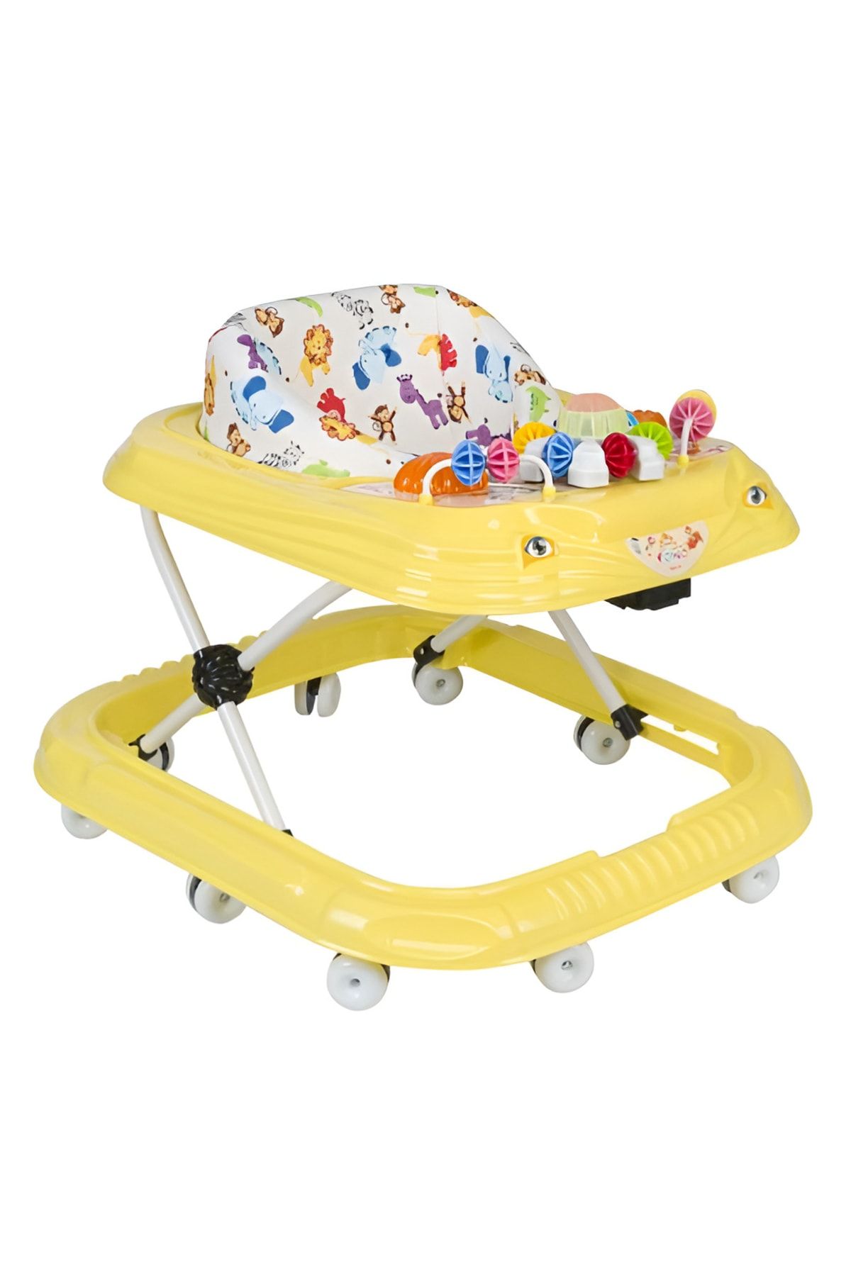 Zümrüt Baby Taşpınar Premium 3 Kademeli 10 Tekerlekli Oyuncaklı Ergonomik Minder Lüx Yürüteç & Örümcek